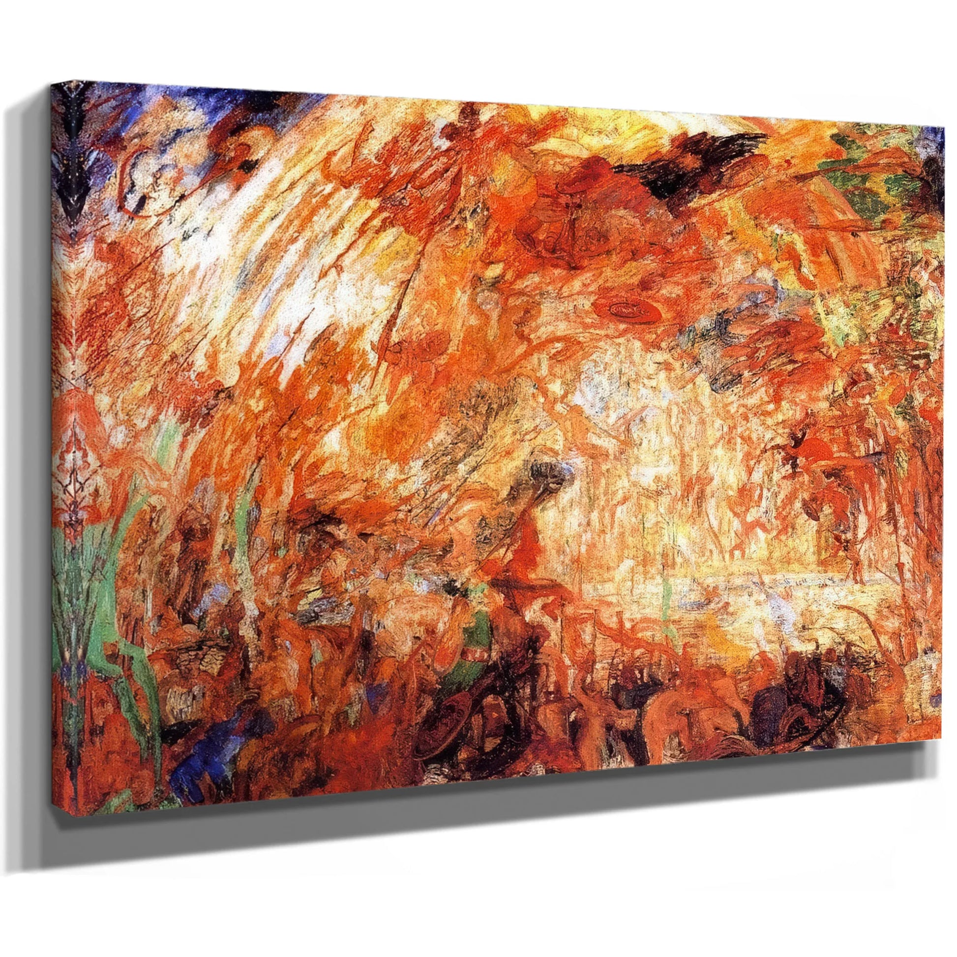 The Expulsion Of The Fallen Angel By James Ensor Fine Art Print
