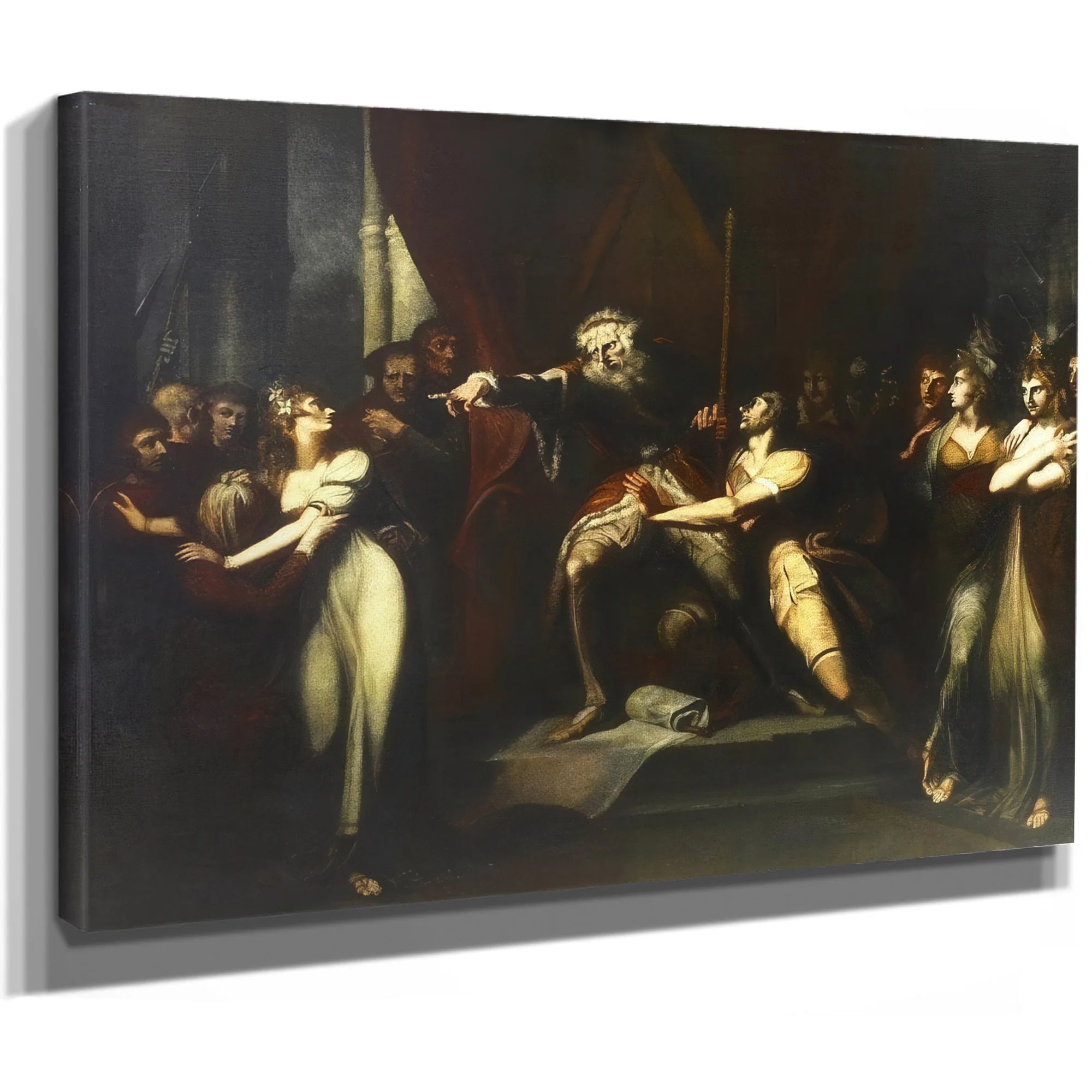 King Lear Banishing Cordelia By Henry Fuseli Fine Art Print