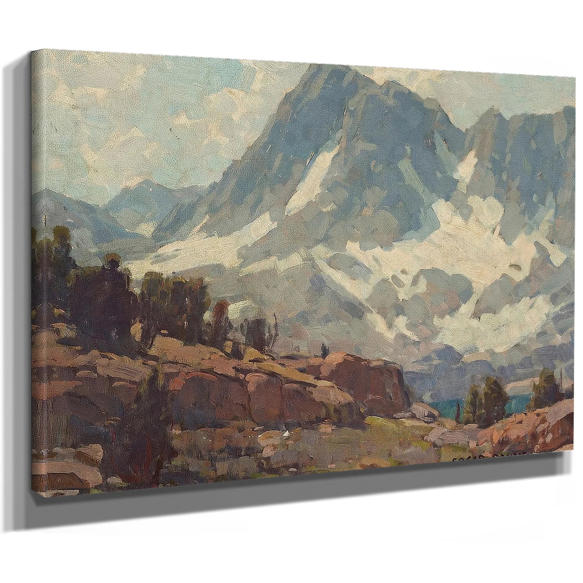 Sierra Glaciers And Lake By Edgar Payne Fine Art Print