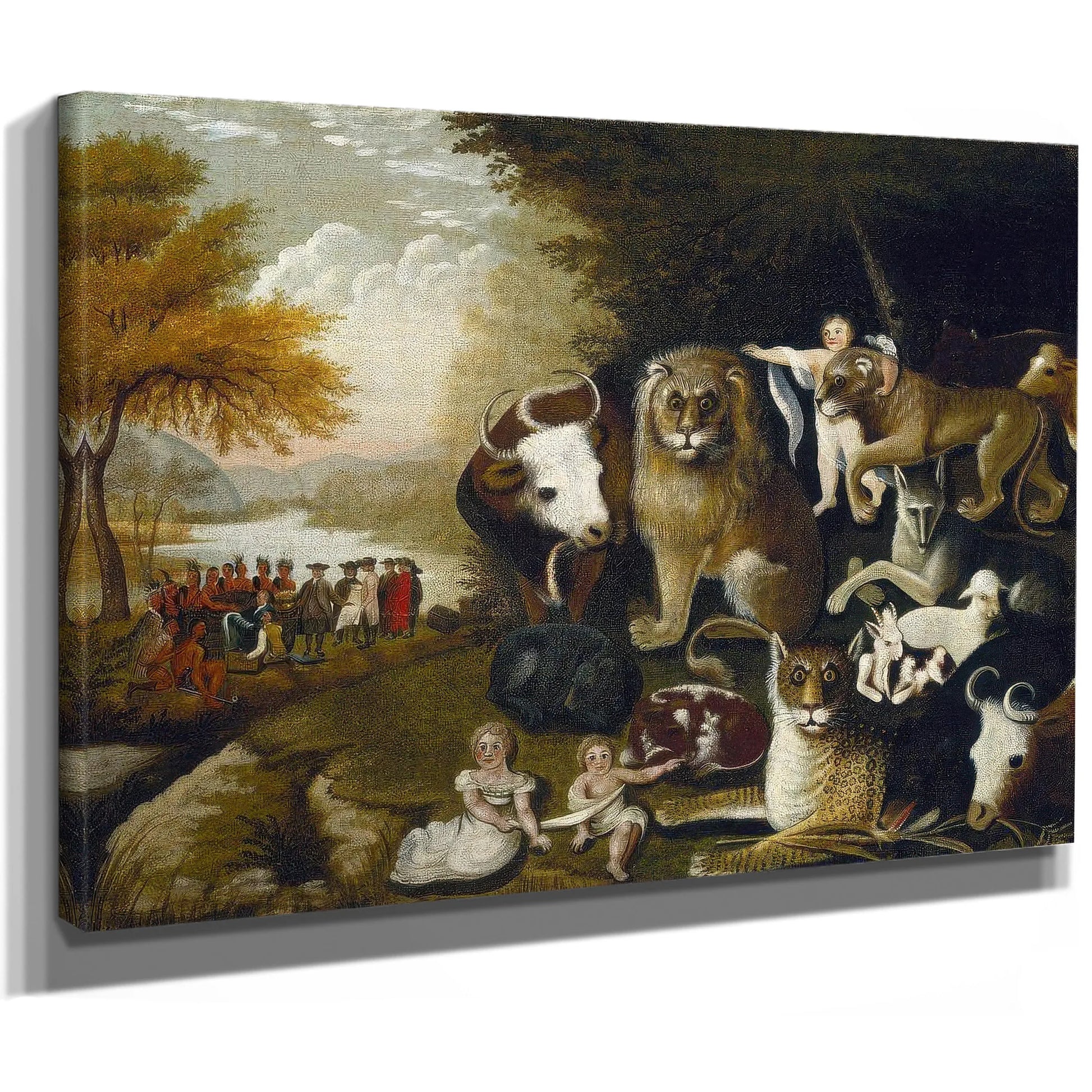Peaceable Kingdom 1834 By Edward Hicks Fine Art Print