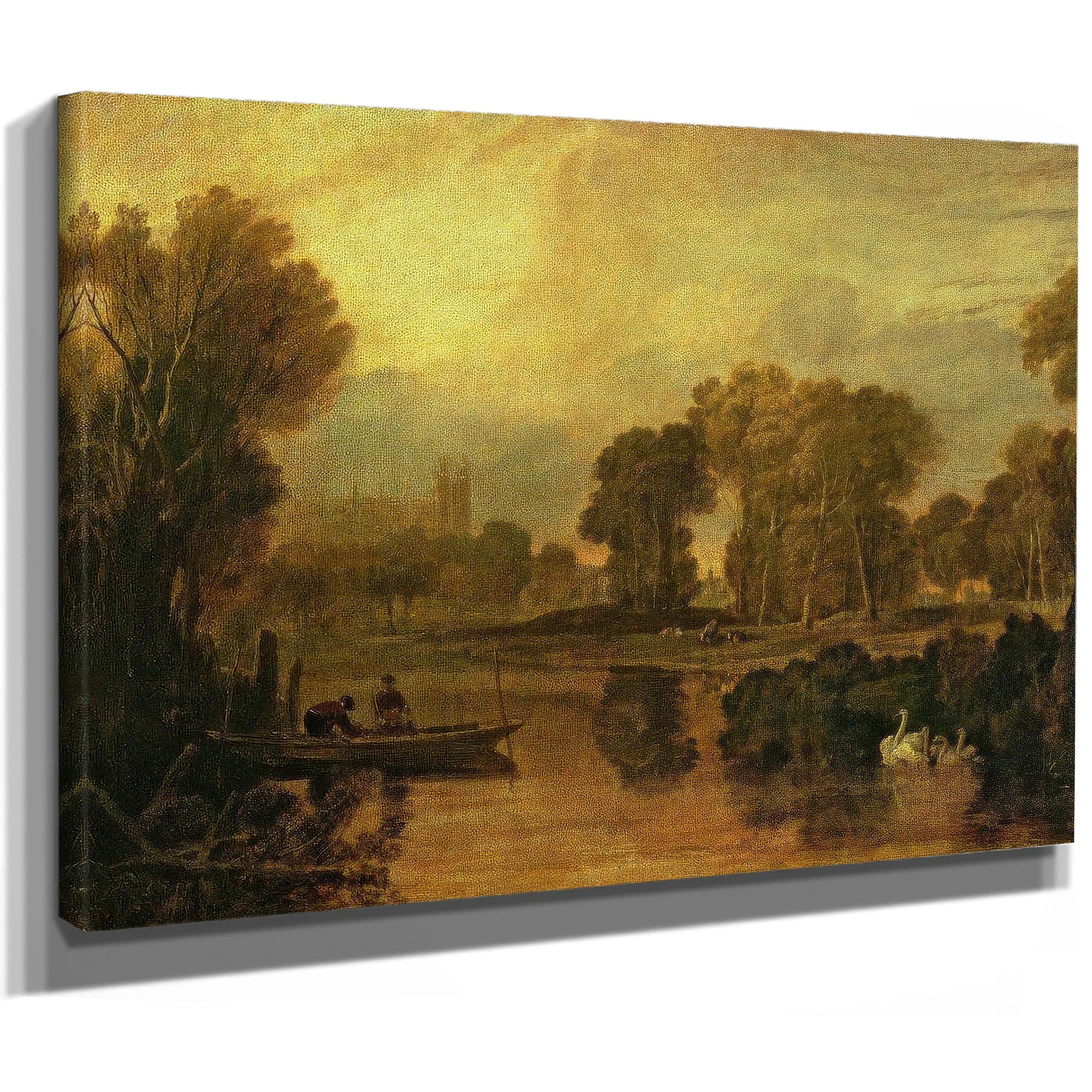 Eton College From The River Or The Thames At Eton By Joseph Mallord William Turner Fine Art Print