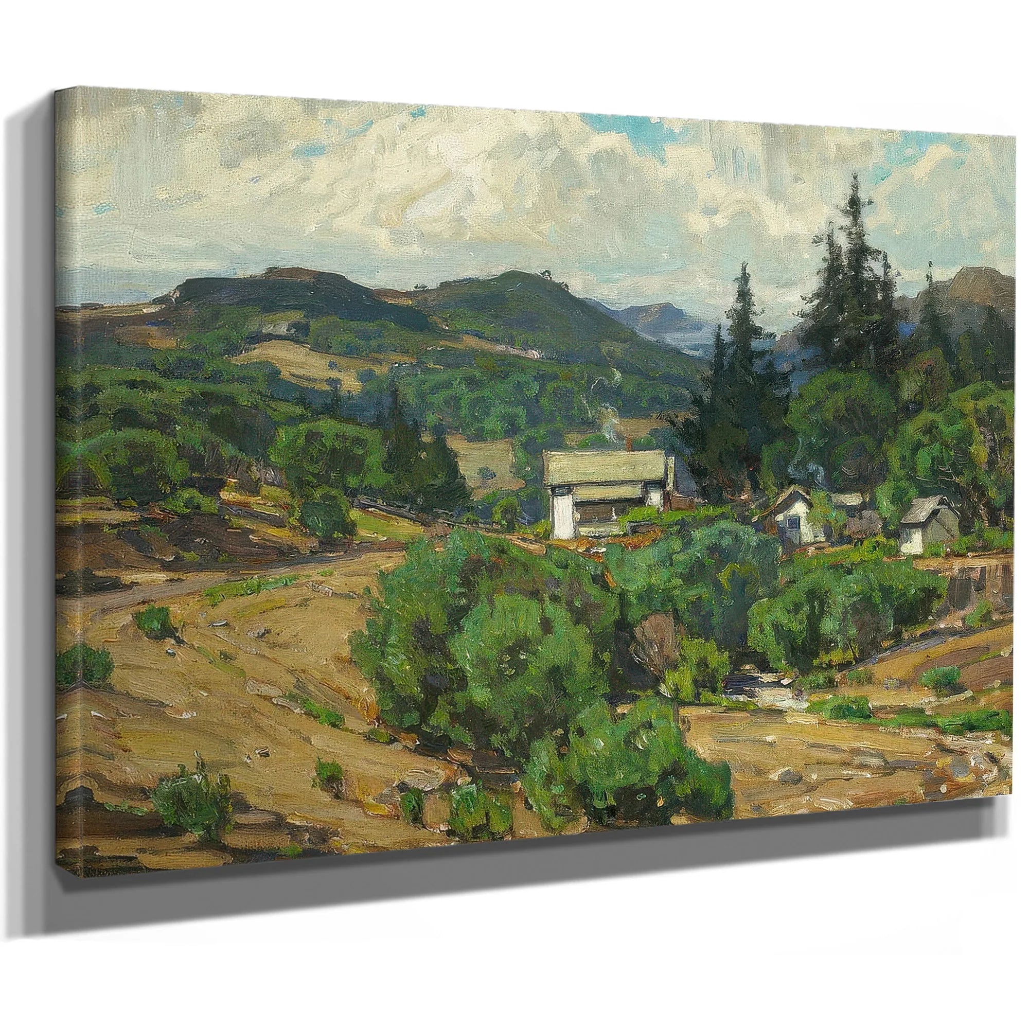 Houses In The Mountains (Resort) 1926 By William Wendt Fine Art Print