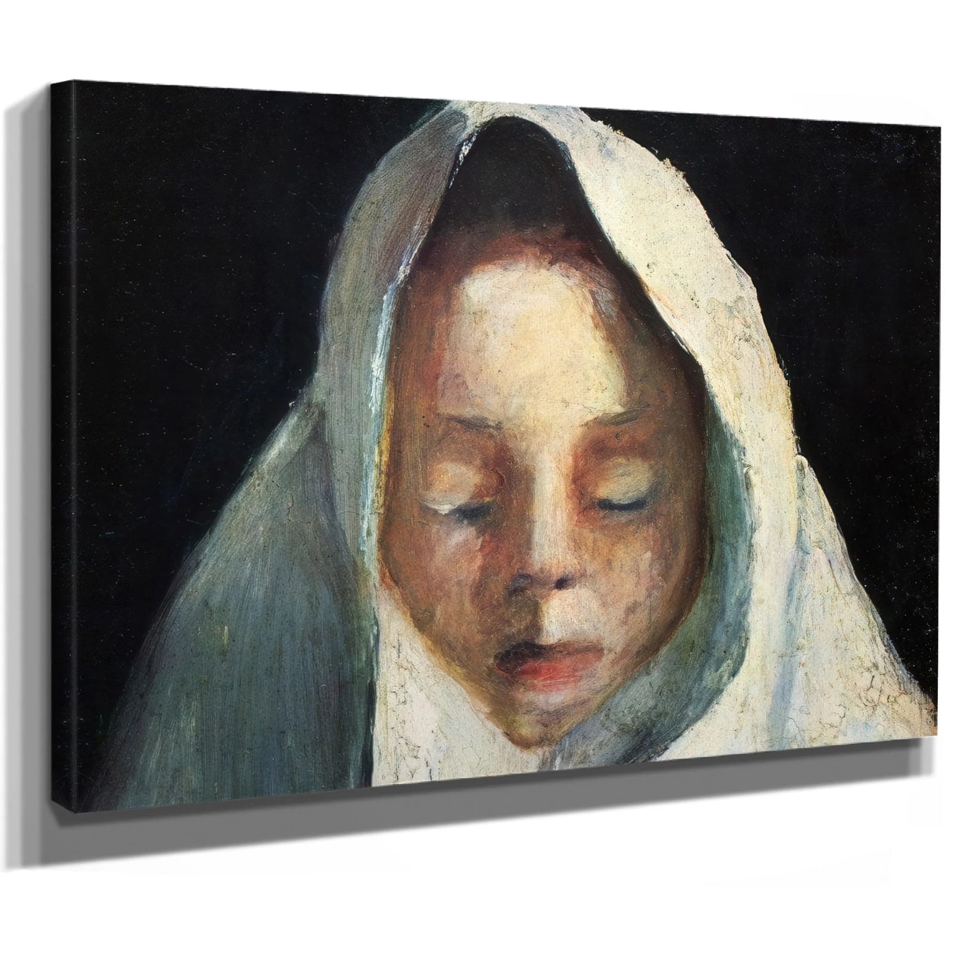 Still Life Child 1039 S Head With White Cloth 1907 By Paula Modersohn Becker Fine Art Print