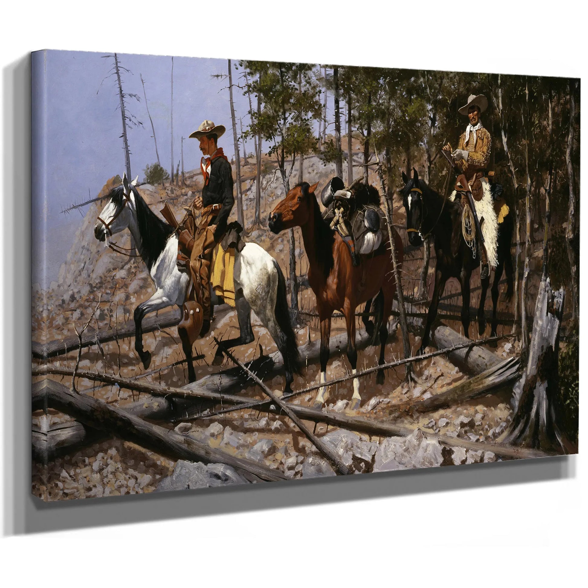 Prospecting For Cattle Range by Frederic Remington