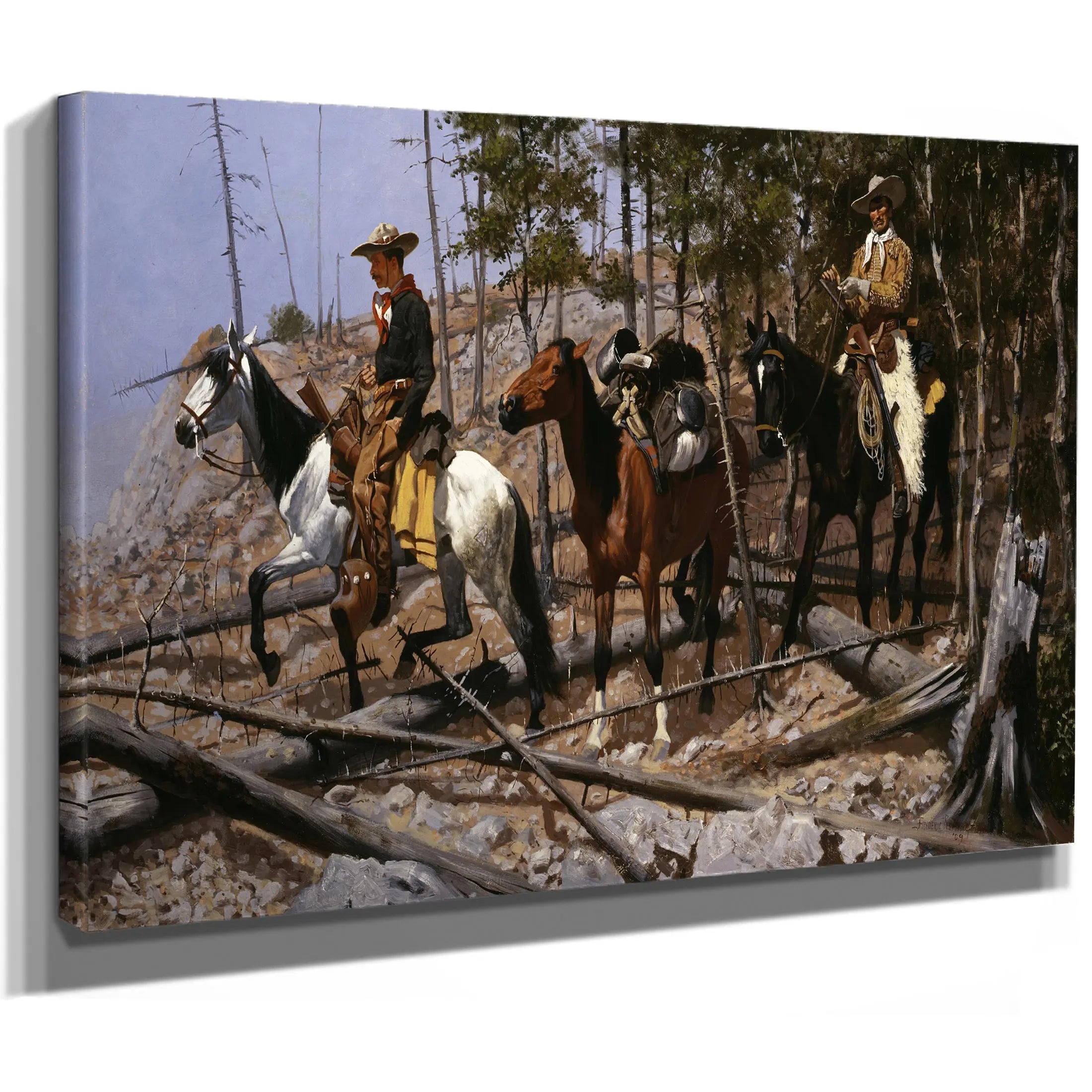 Prospecting For Cattle Range by Frederic Remington