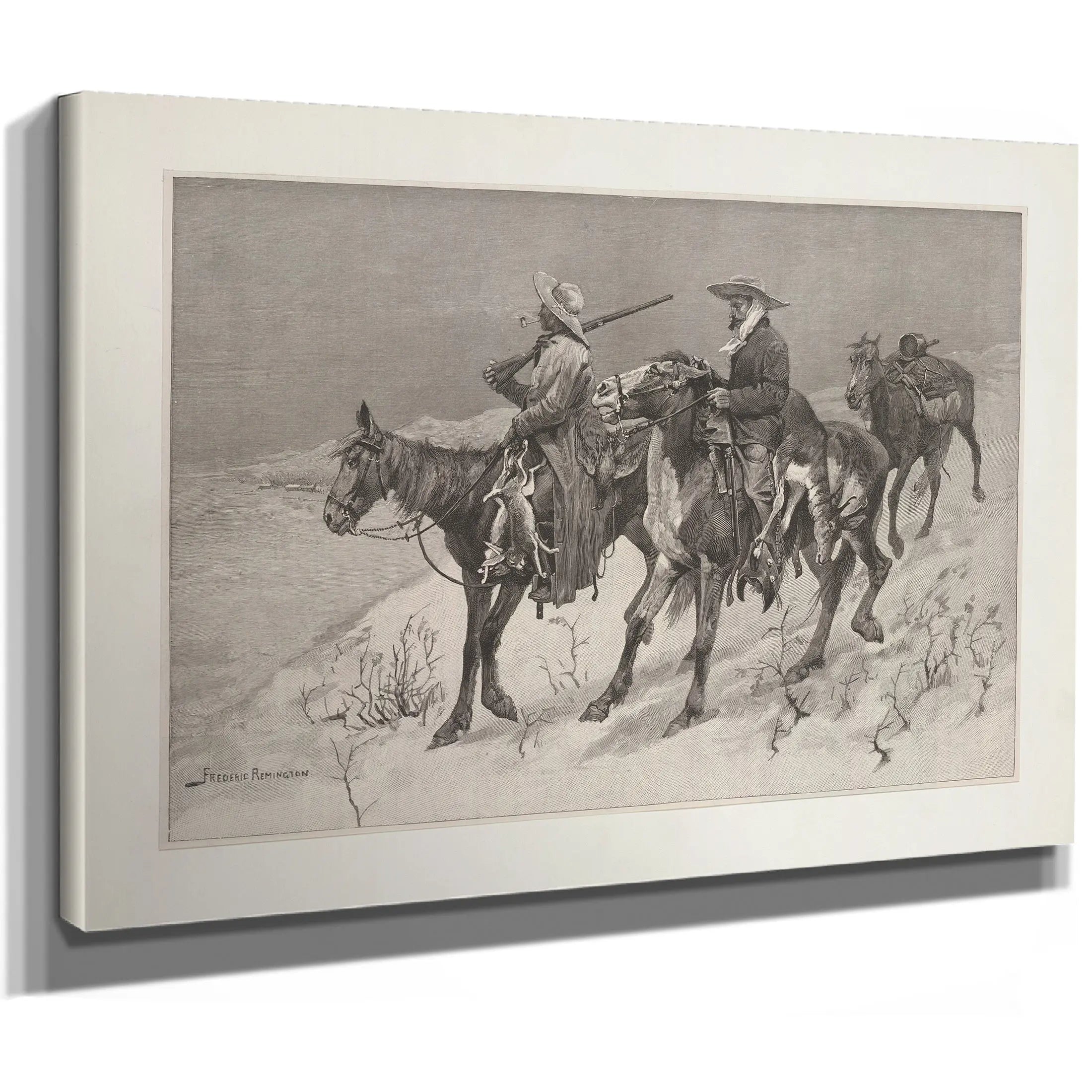 Thanksgiving Dinner For The Ranch  by Frederic Remington