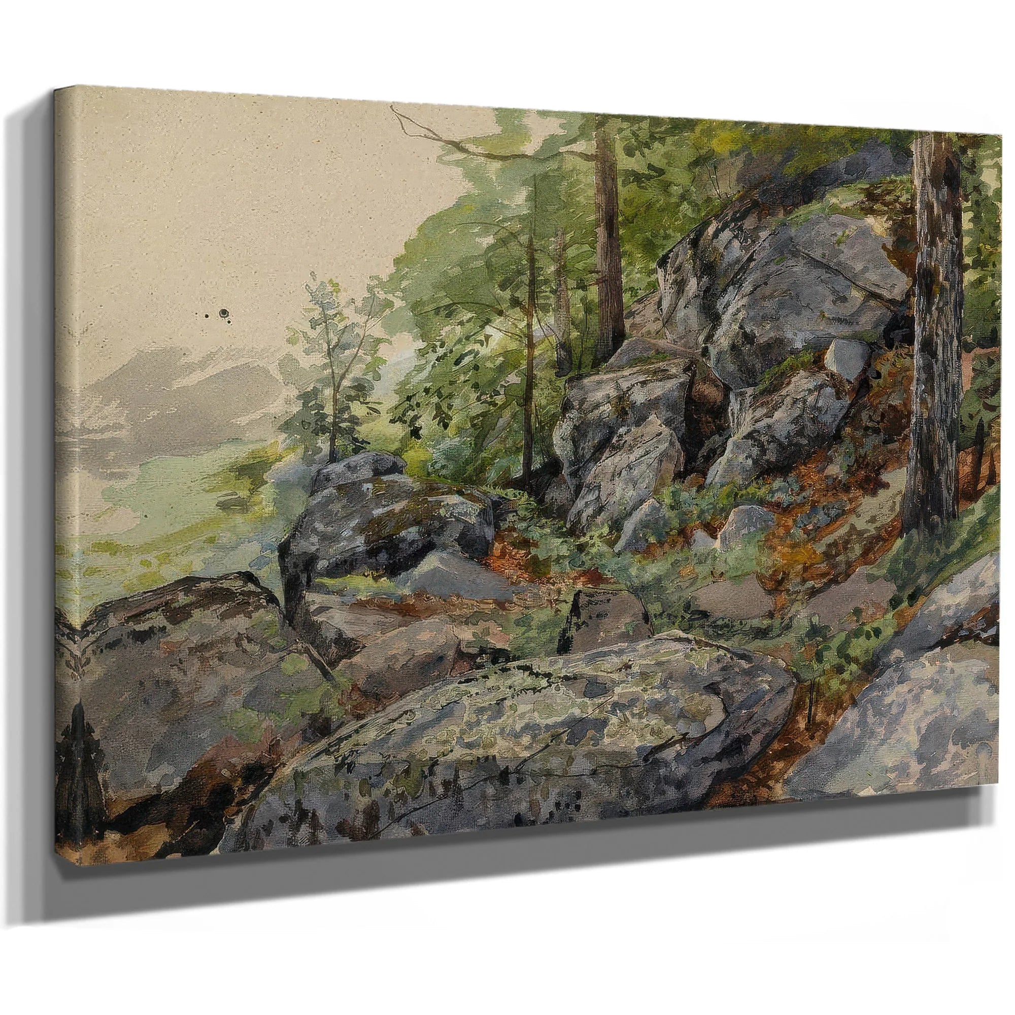 Woodland Builders By William Trost Richards Fine Art Print