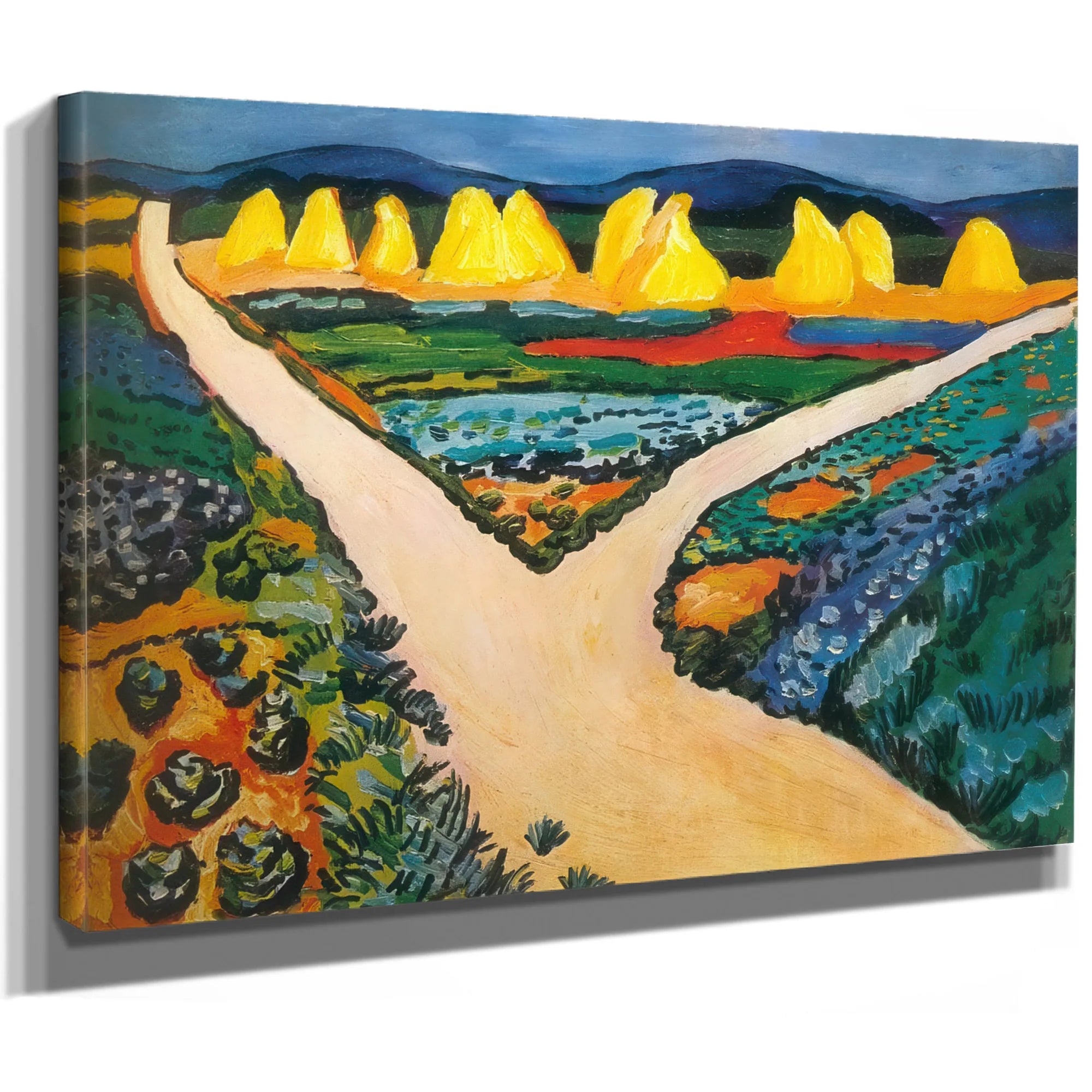 Confluence Point By August Macke Fine Art Print