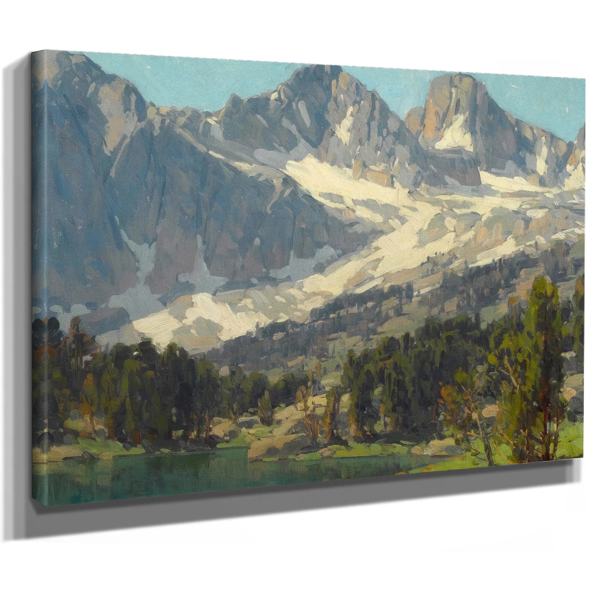 Mount Gayley And Mount Sill, Big Pine, High Sierras, California By Edgar Payne Fine Art Print