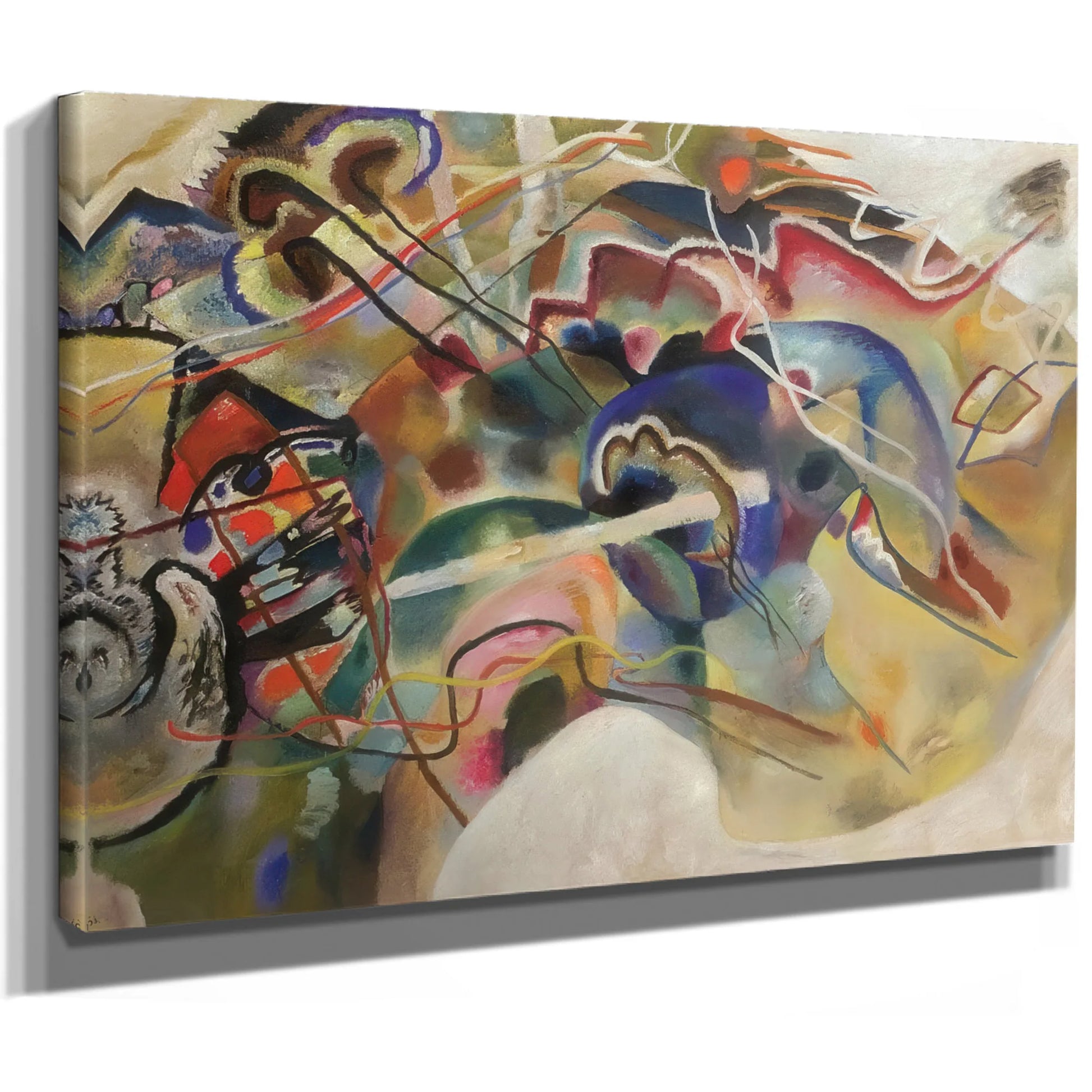 Picture With White Border 1913 By Wassily Kandinsky Fine Art Print