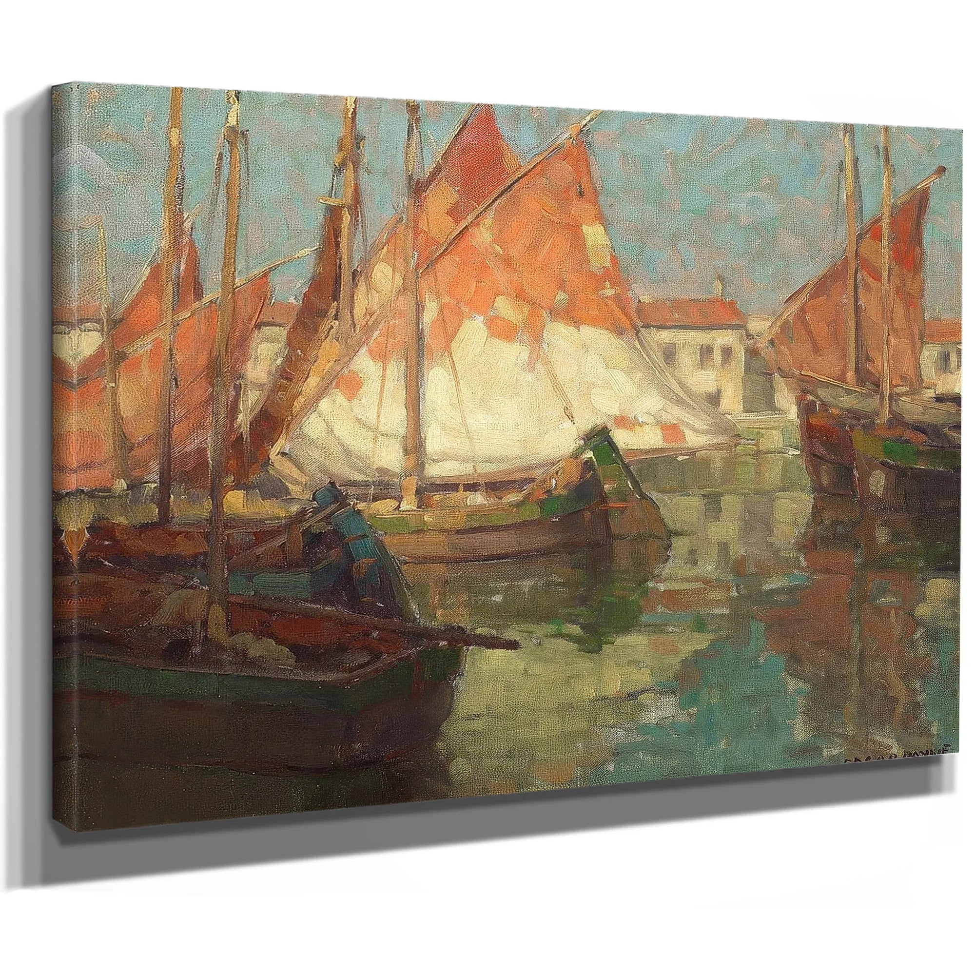 Harbor Of Golden Sails By Edgar Payne Fine Art Print