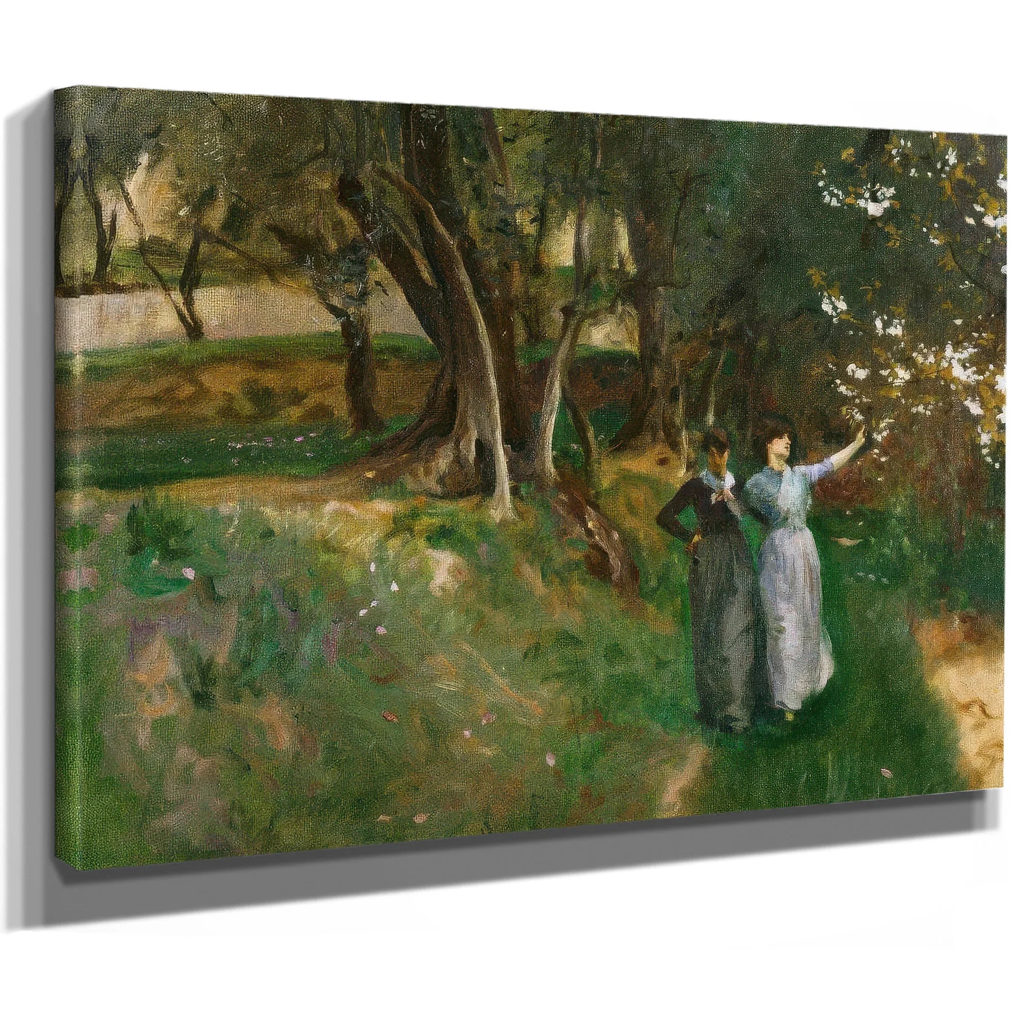 Landscape With Women In The Foreground By John Singer Sargent Fine Art Print