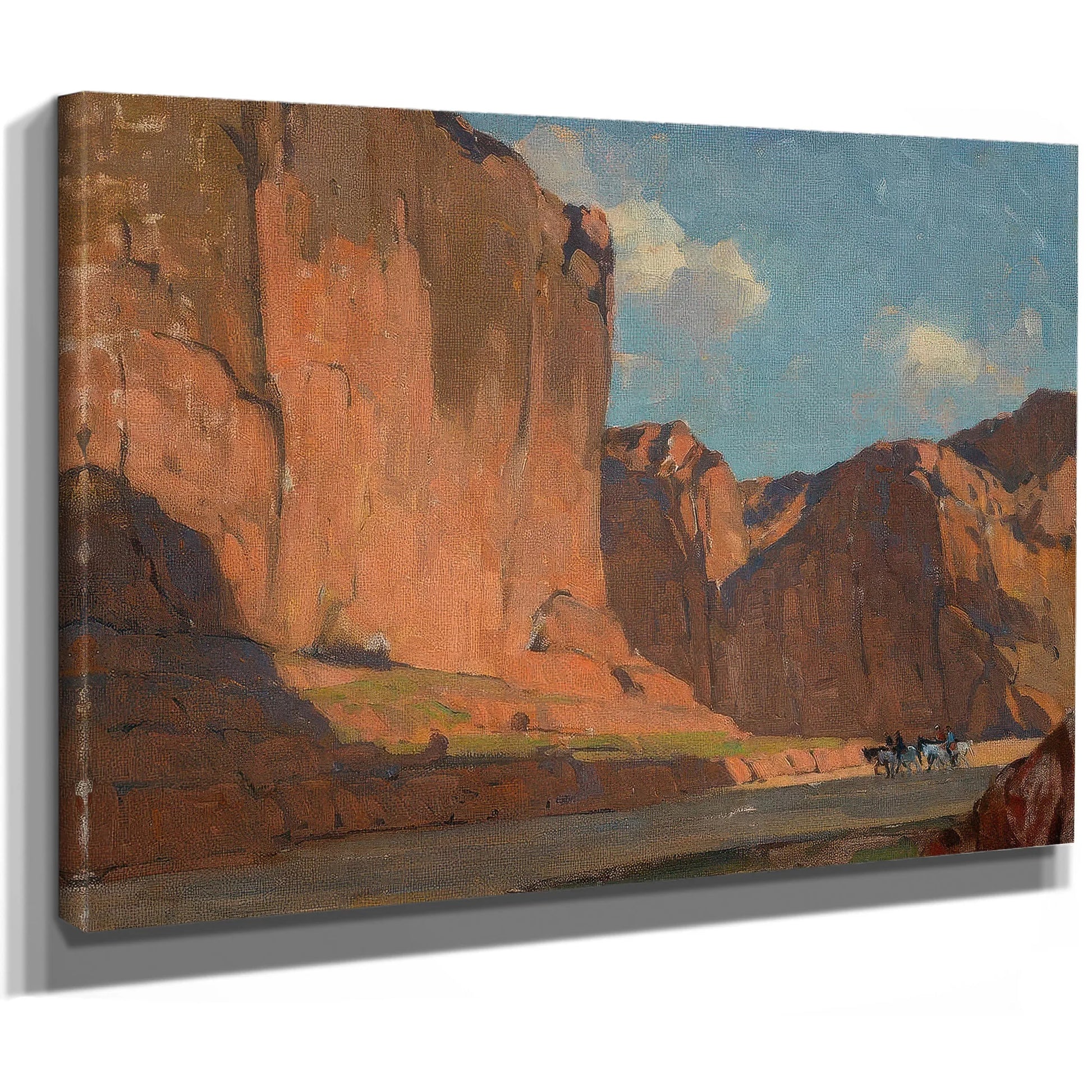 Riders Passing Through The Canyon By Edgar Payne Fine Art Print