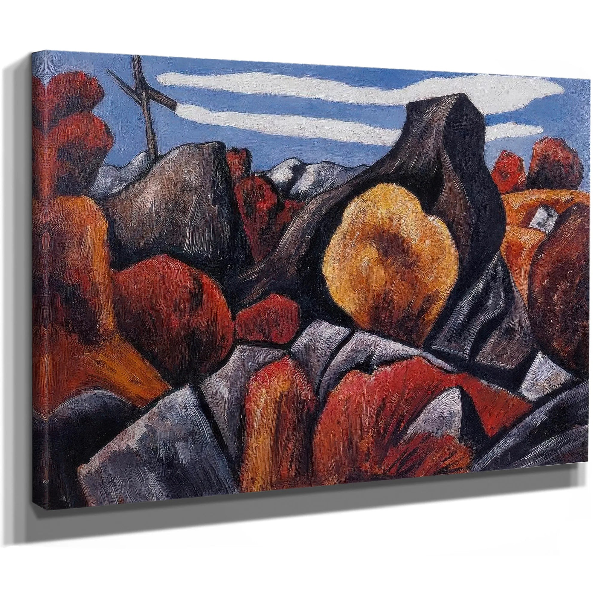 Mountains In Stone Dogtown By Marsden Hartley Fine Art Print