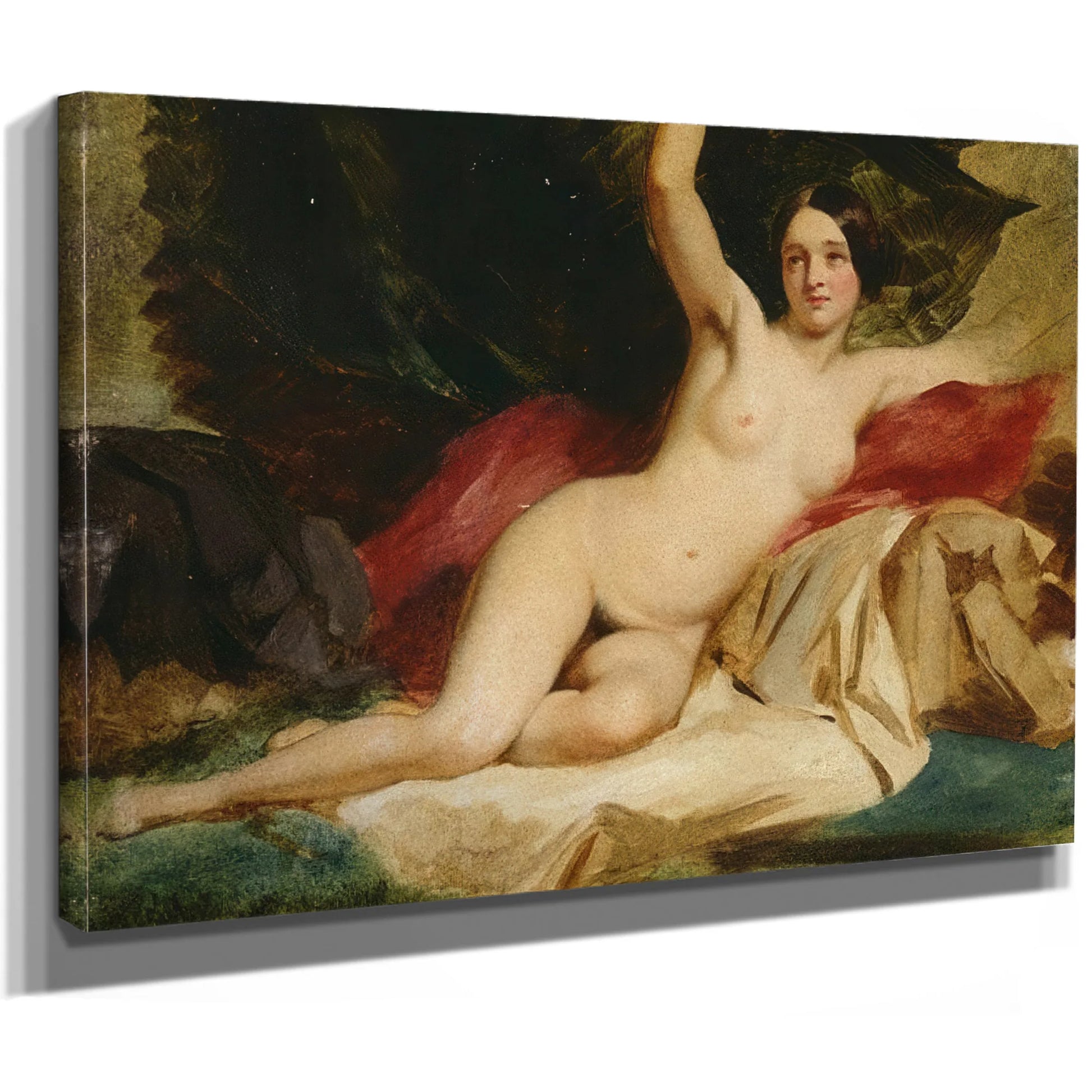 Female Nude In A Landscape By William Etty Fine Art Print