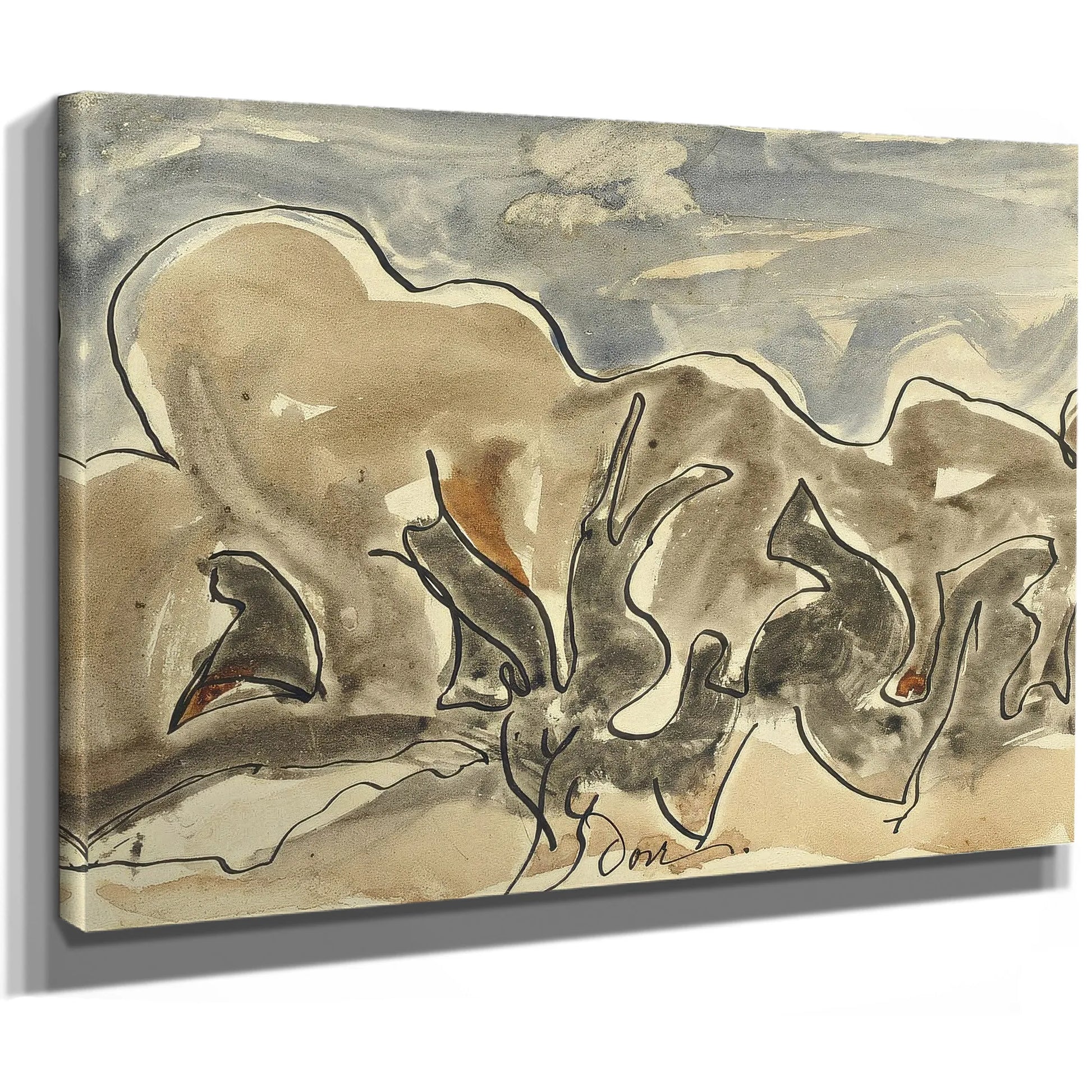 Dancing Tree Forms By Arthur Dove Fine Art Print