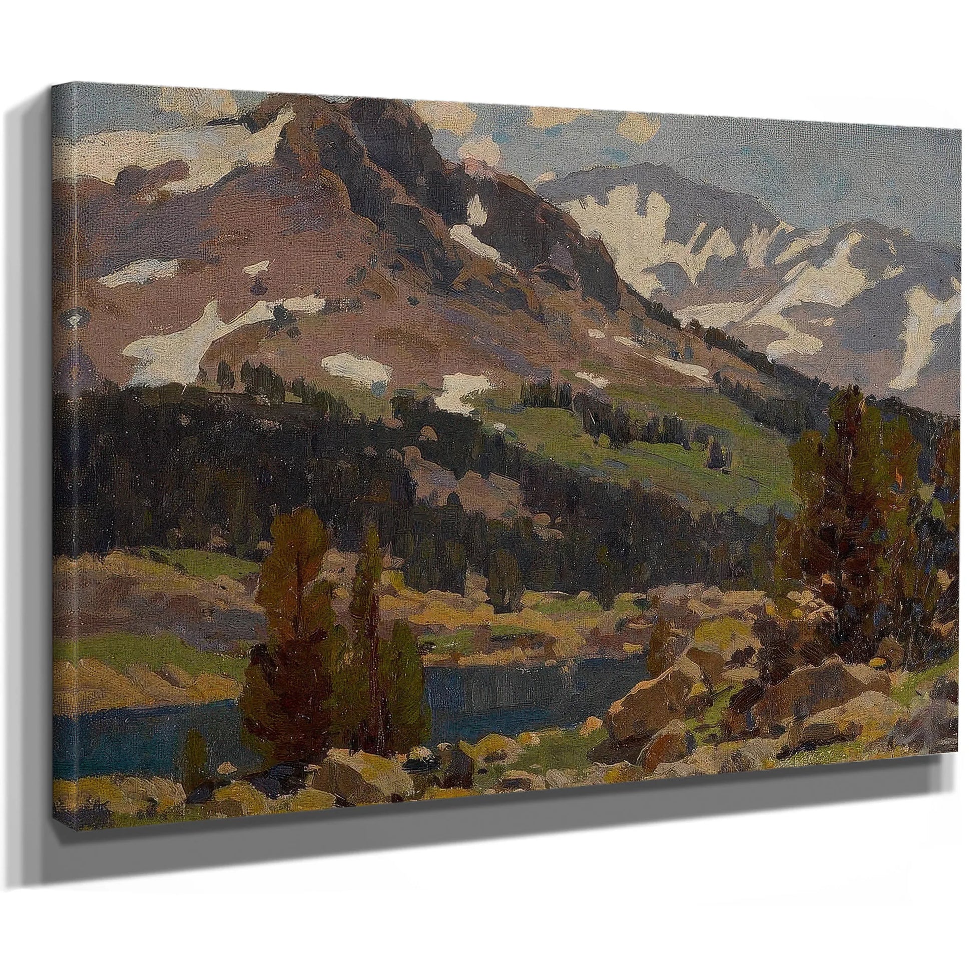 Sierra Slopes And Lake By Edgar Payne Fine Art Print