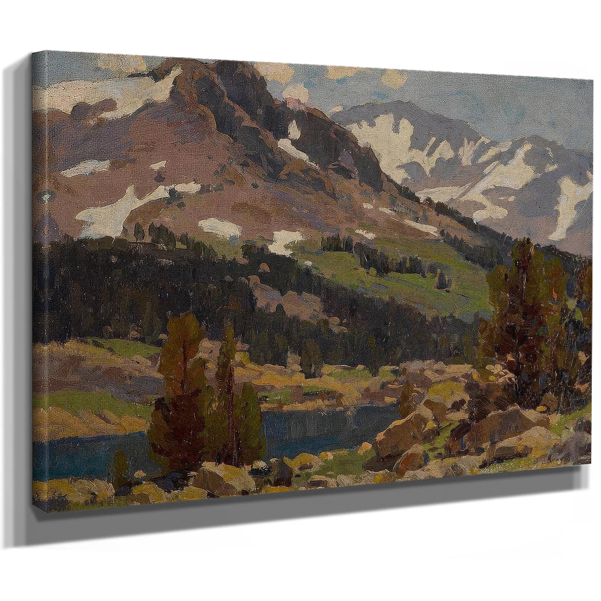 Sierra Slopes And Lake By Edgar Payne Fine Art Print