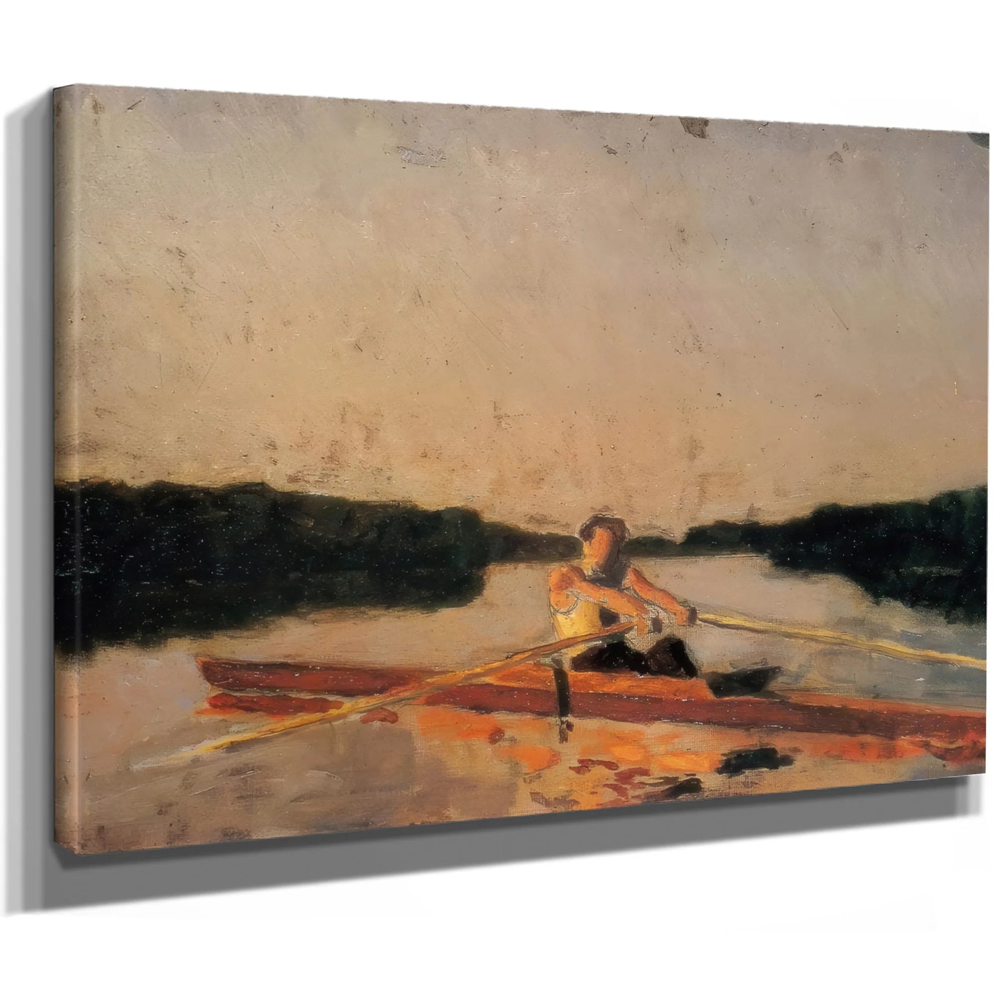 Max Schmitt In A Single Scull By Thomas Eakins Fine Art Print