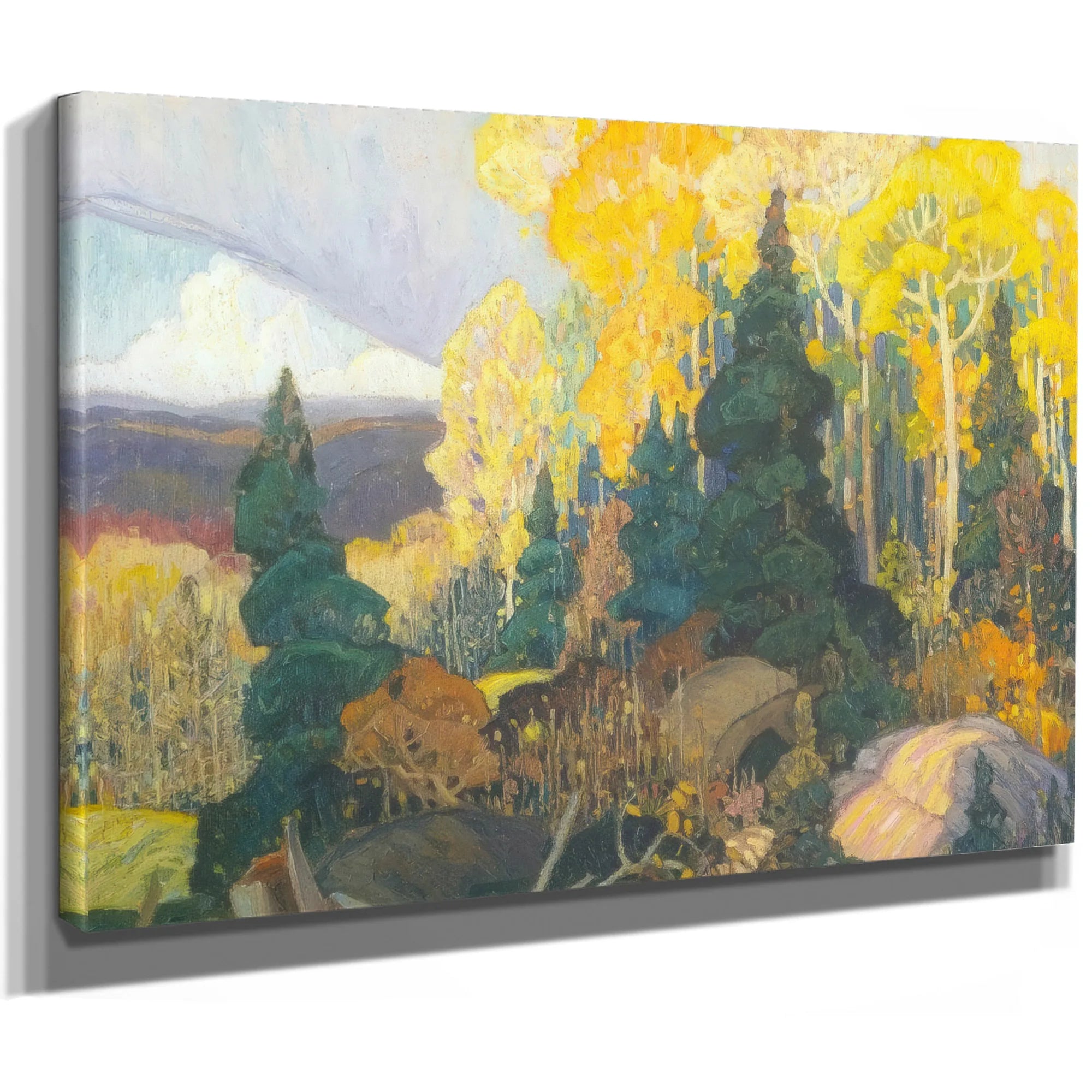 Autumn Hillside By Frank Carmichael Fine Art Print