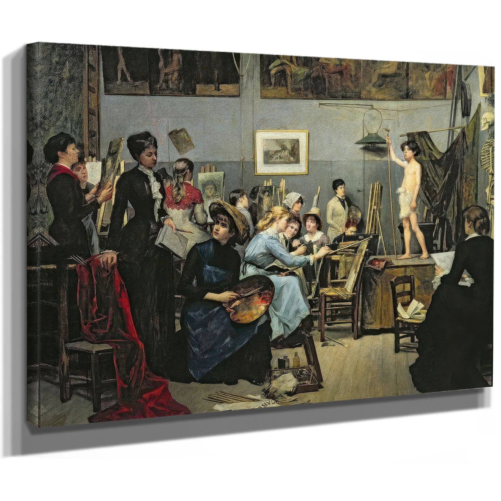 In The Studio 1881 By Marie Bashkirtseff Fine Art Print