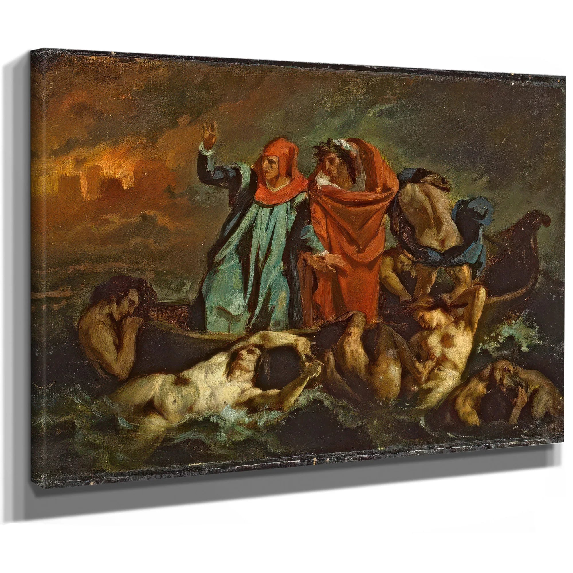 Dantes Bark By Eugene Delacroix Fine Art Print