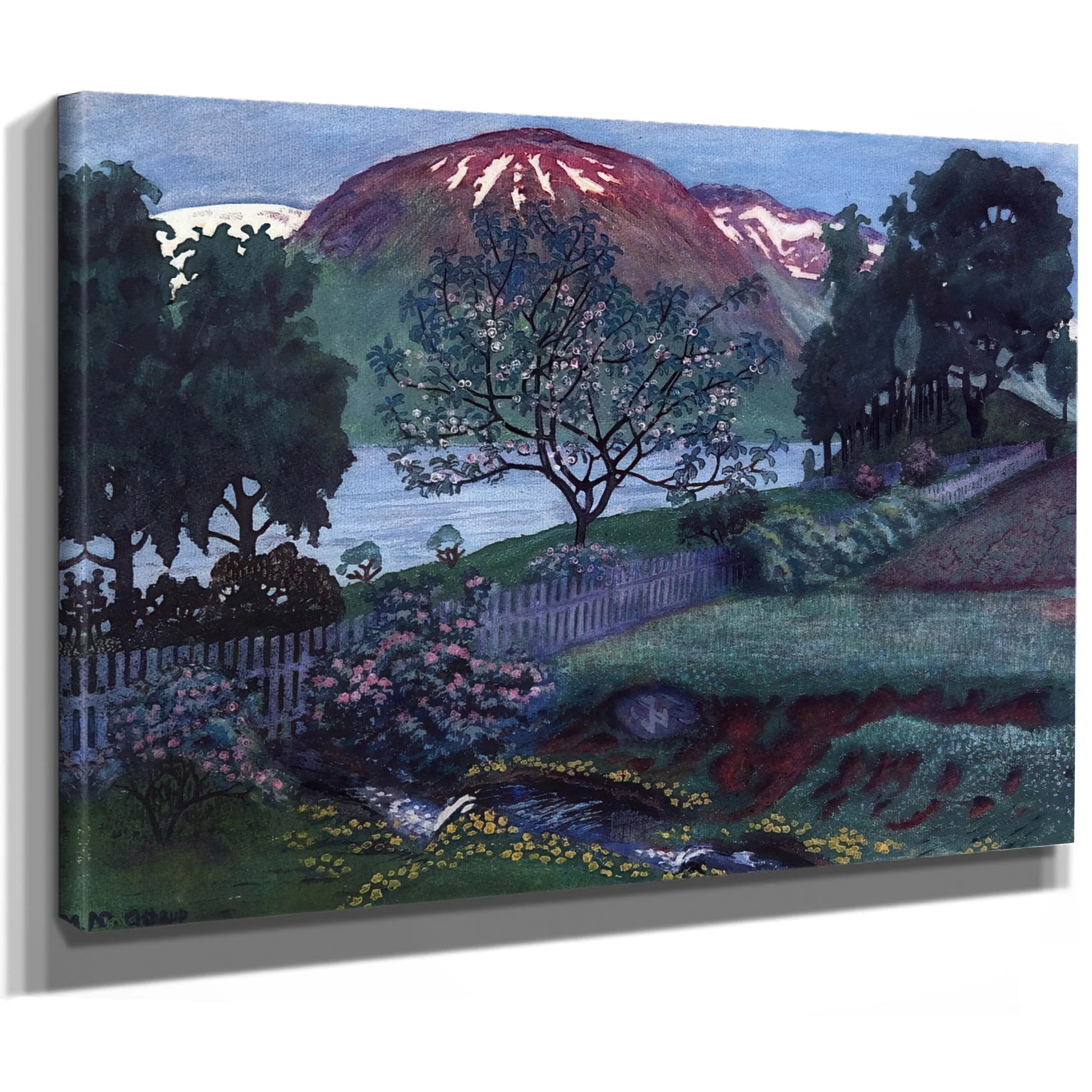 A Night In June In The Garden By Nicolai Astrup Fine Art Print
