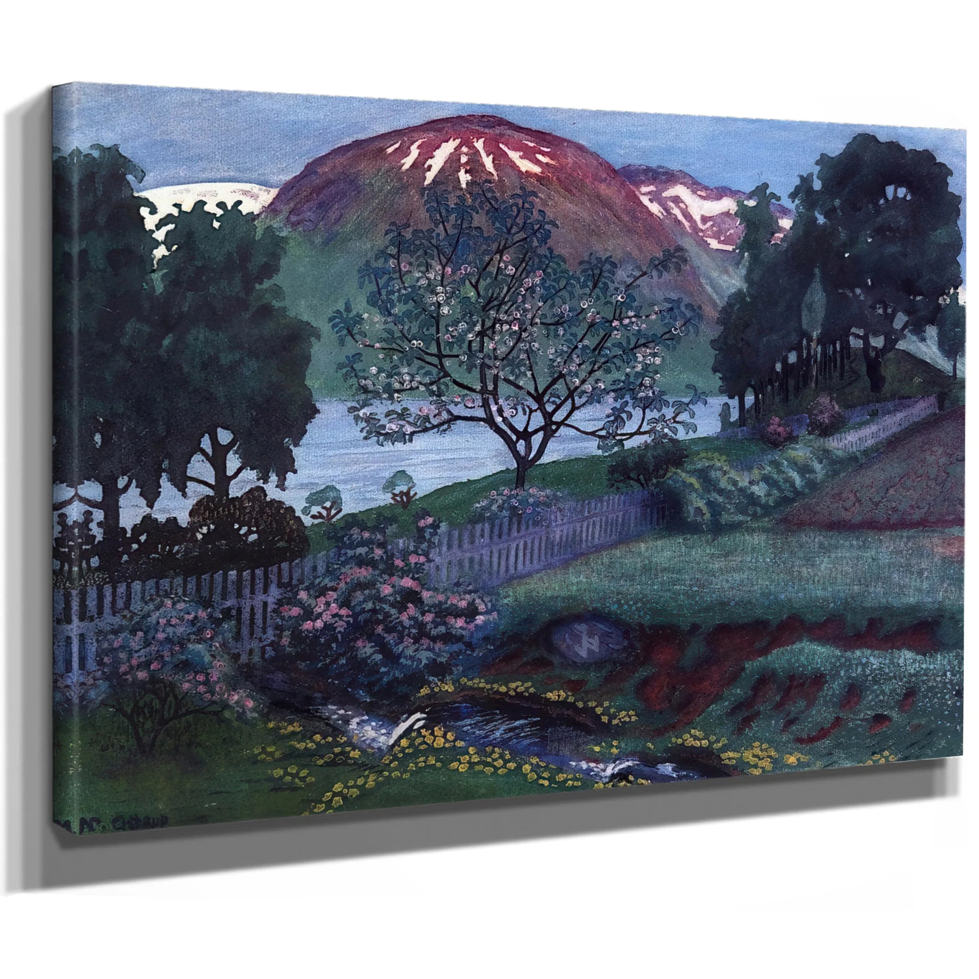 A Night In June In The Garden By Nicolai Astrup Fine Art Print