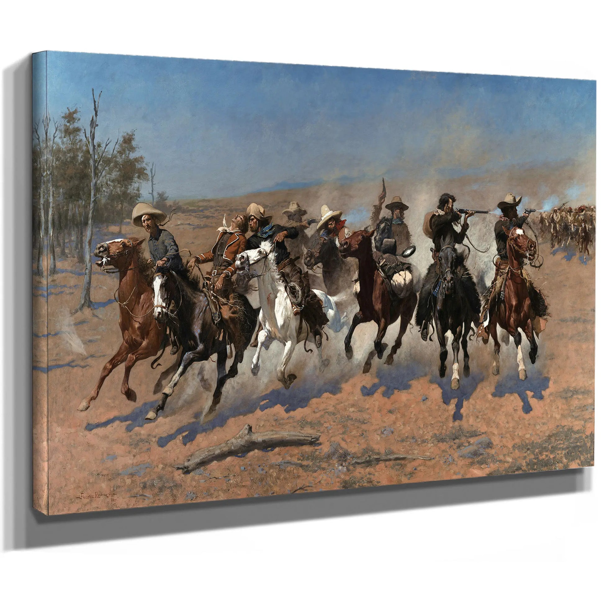 A Dash For The Timber by Frederic Remington