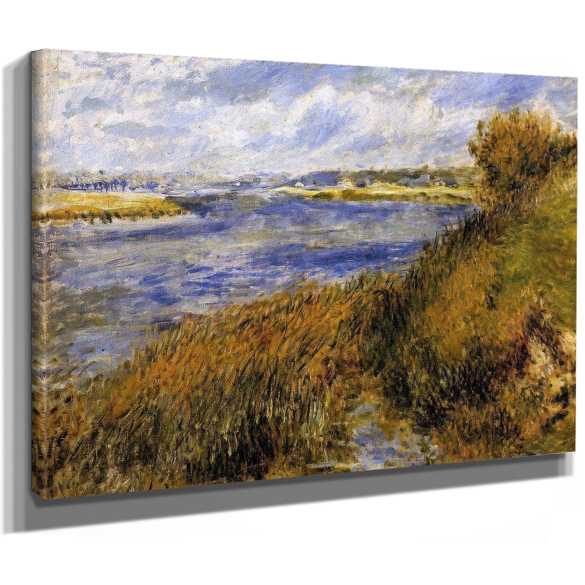 The Banks Of The Seine At Champrosay 1876 By Pierre Auguste Renoir Fine Art Print