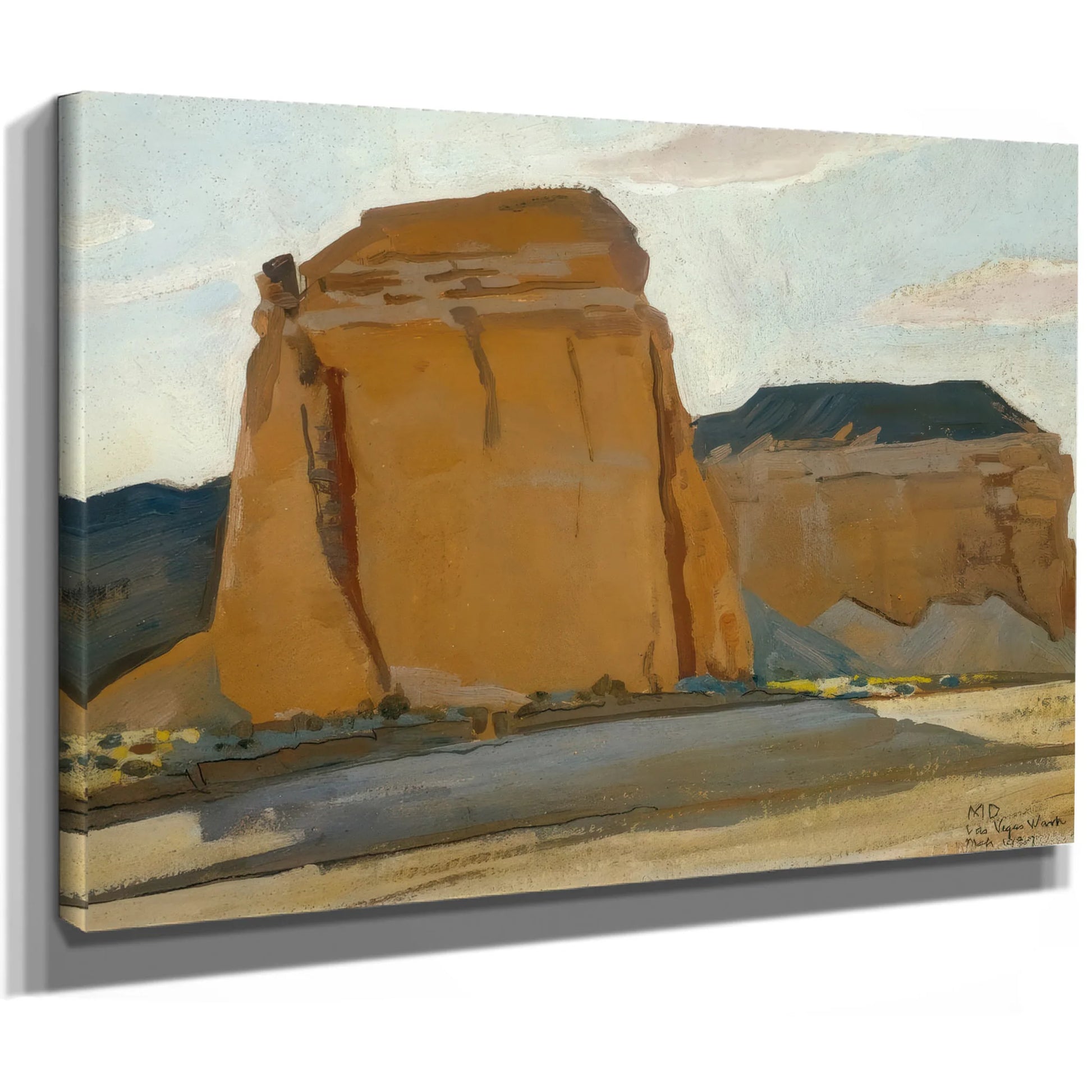 Buttes At Las Vegas Wash By Maynard Dixon Fine Art Print