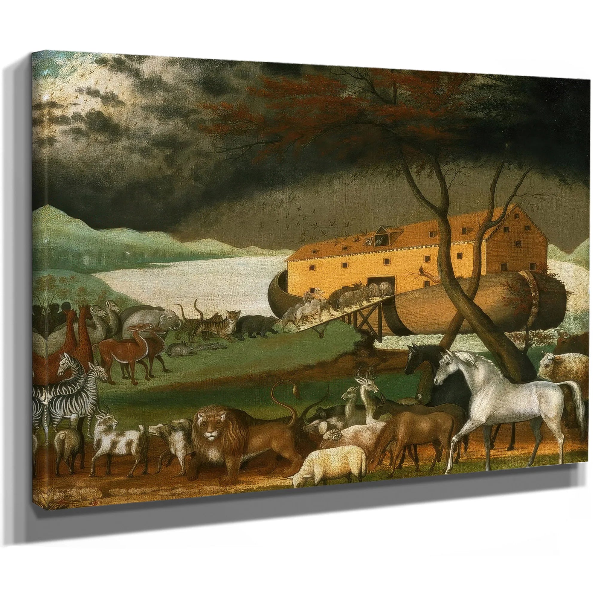Noah 1039 S Ark 1846 By Edward Hicks Fine Art Print