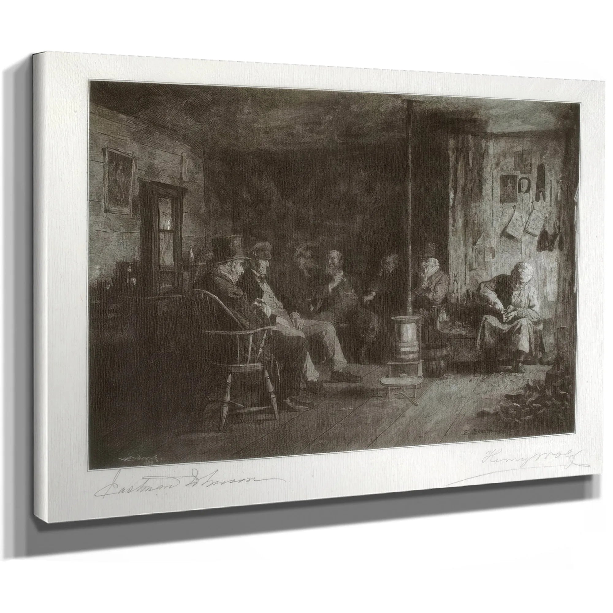 Nantucket School Of Philosophy By Eastman Johnson Fine Art Print