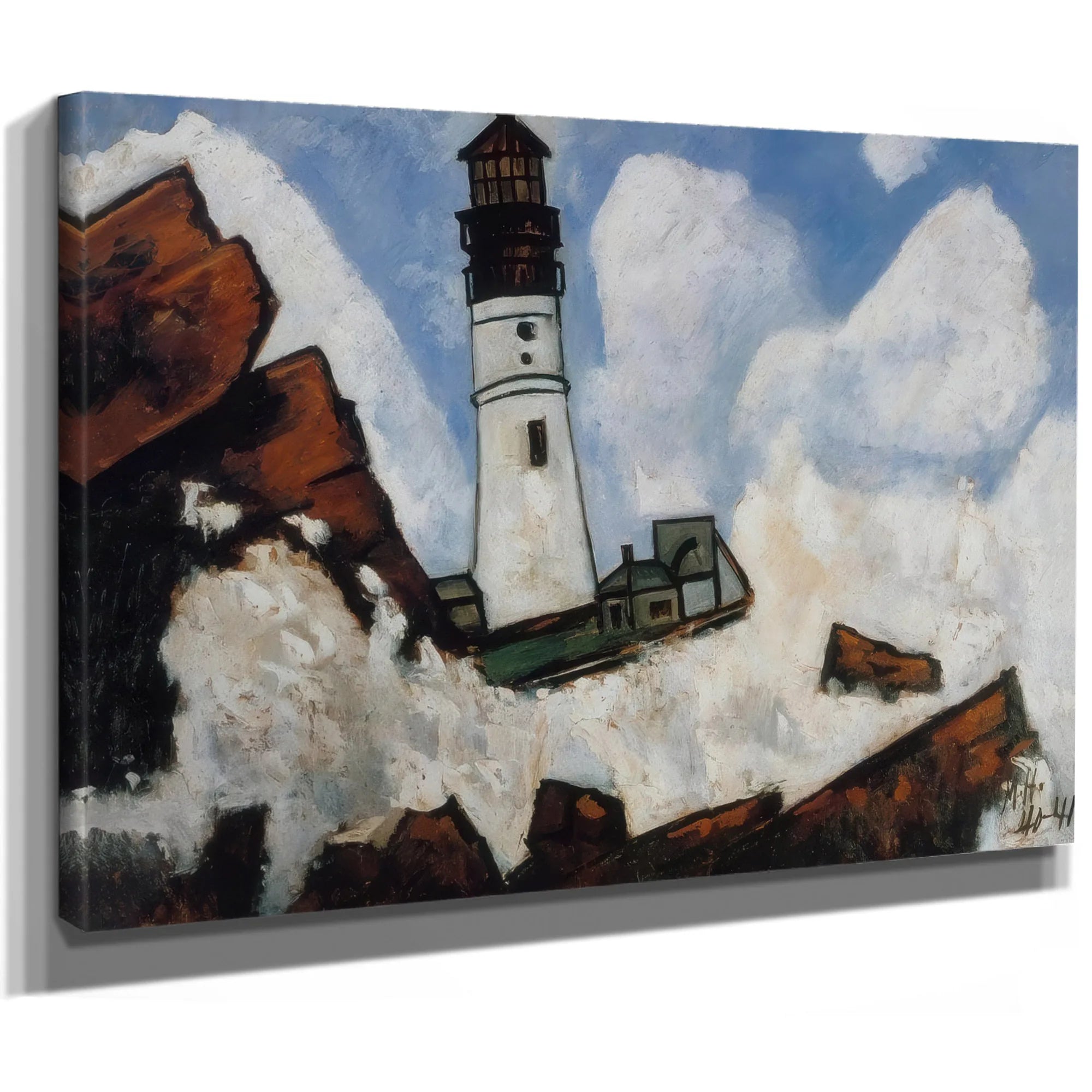 The Lighthouse By Marsden Hartley Fine Art Print