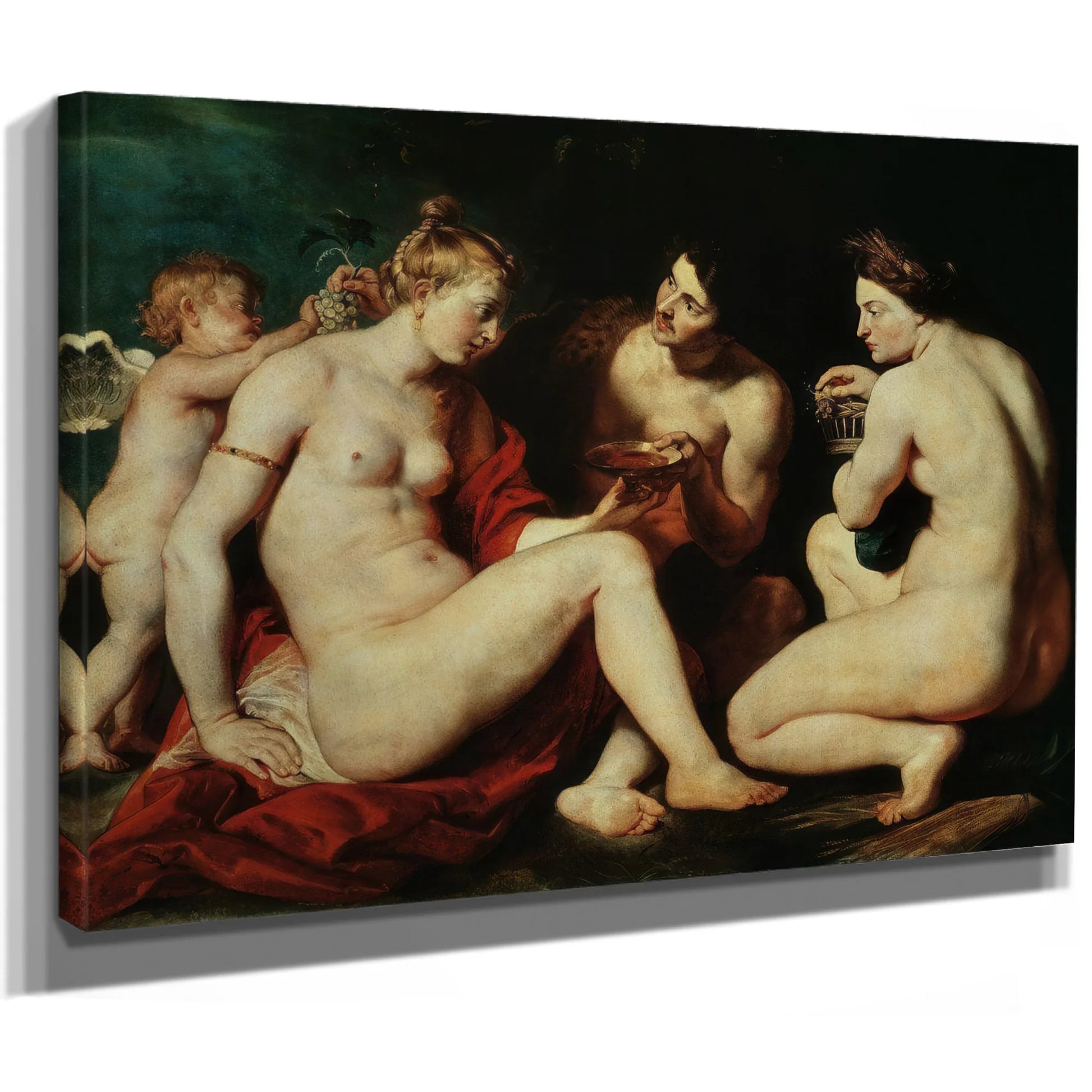 Venus Cupid Bacchus And Ceres By Peter Paul Rubens Fine Art Print