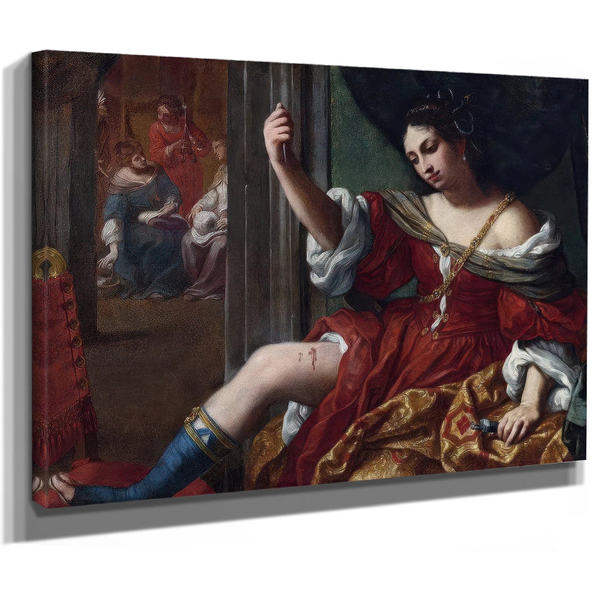 Portia Wounding Her Thigh 1664 By Elisabetta Sirani Fine Art Print