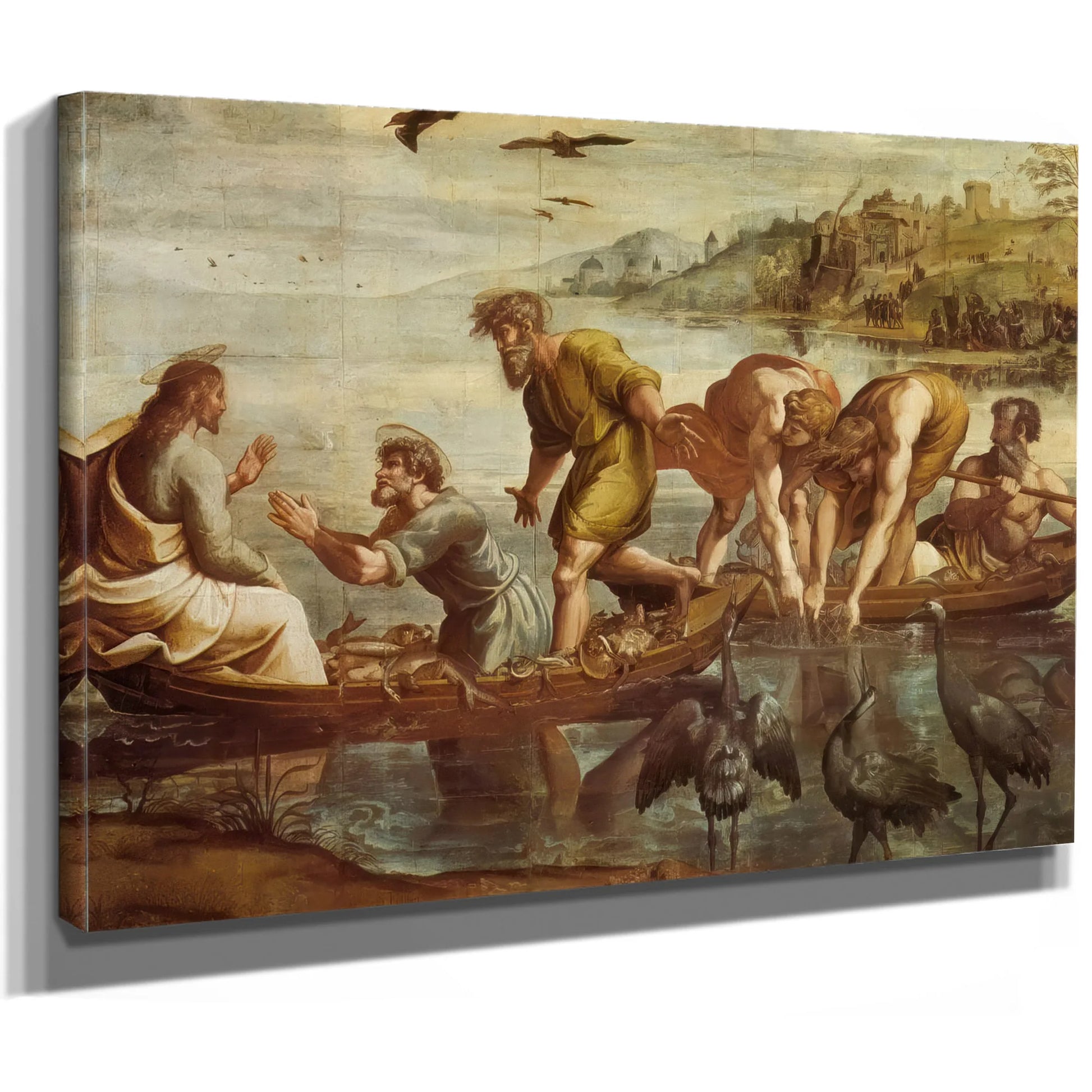 The Miraculous Draught Of Fishes By Raphael Fine Art Print