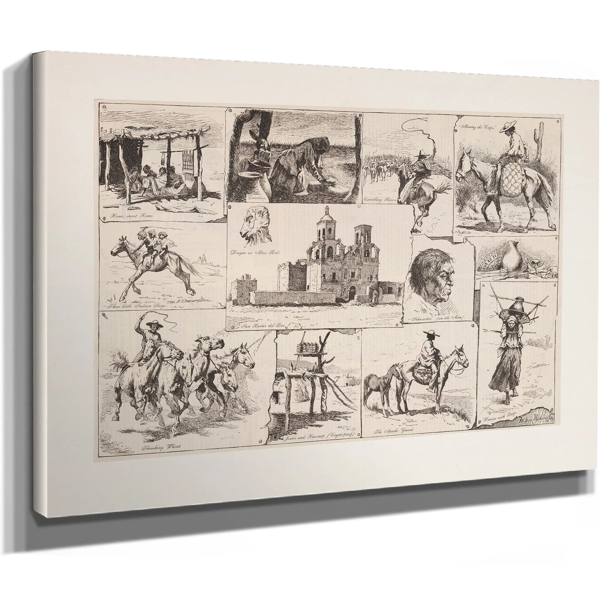 Sketches Among The Papagos Of San Xavier by Frederic Remington