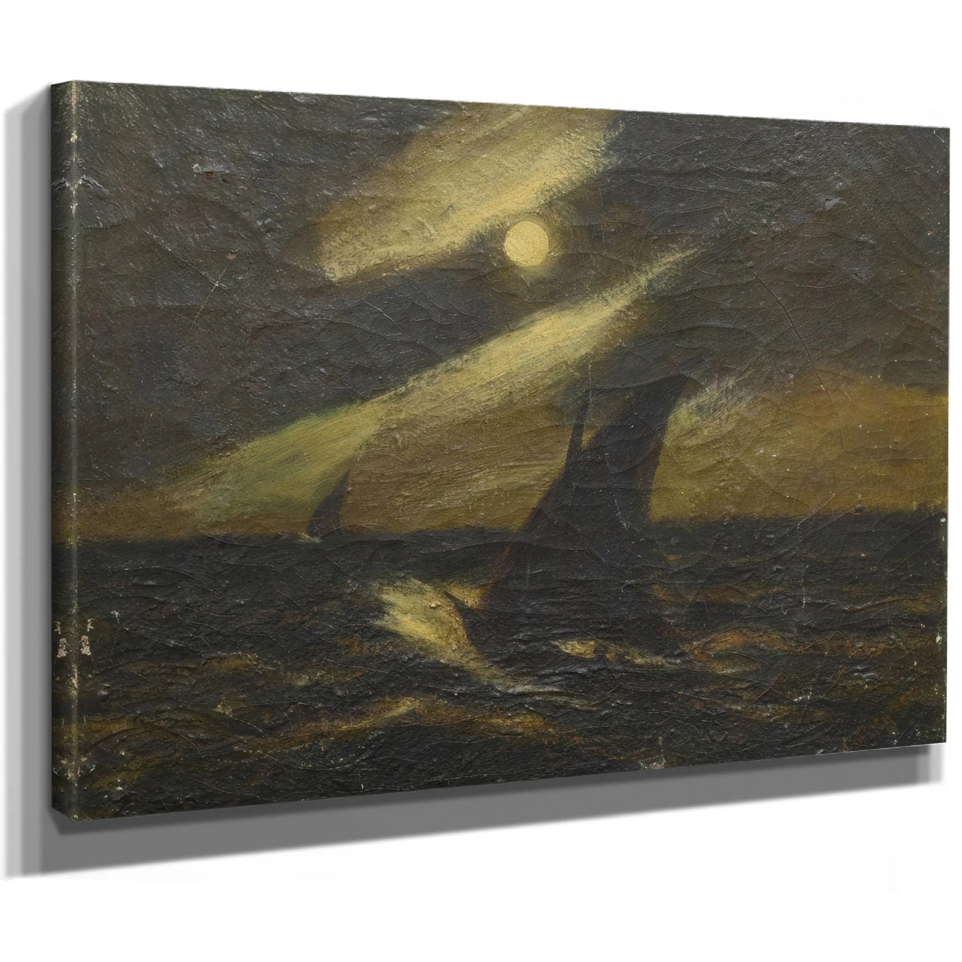 Sailboats In The Moonlight By Albert Pinkham Ryder Fine Art Print
