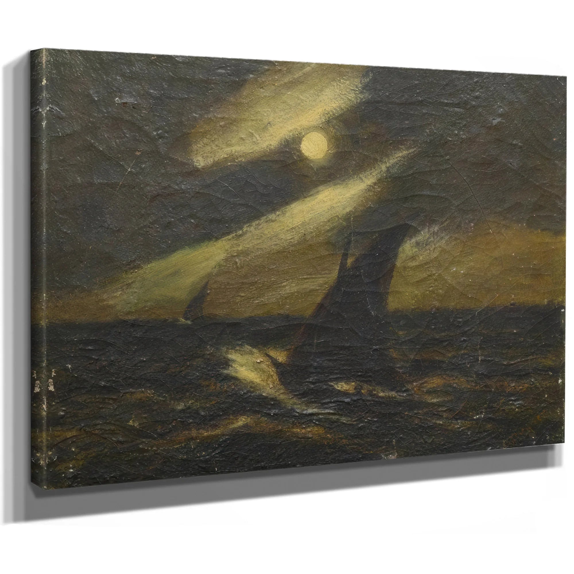 Sailboats In The Moonlight By Albert Pinkham Ryder Fine Art Print