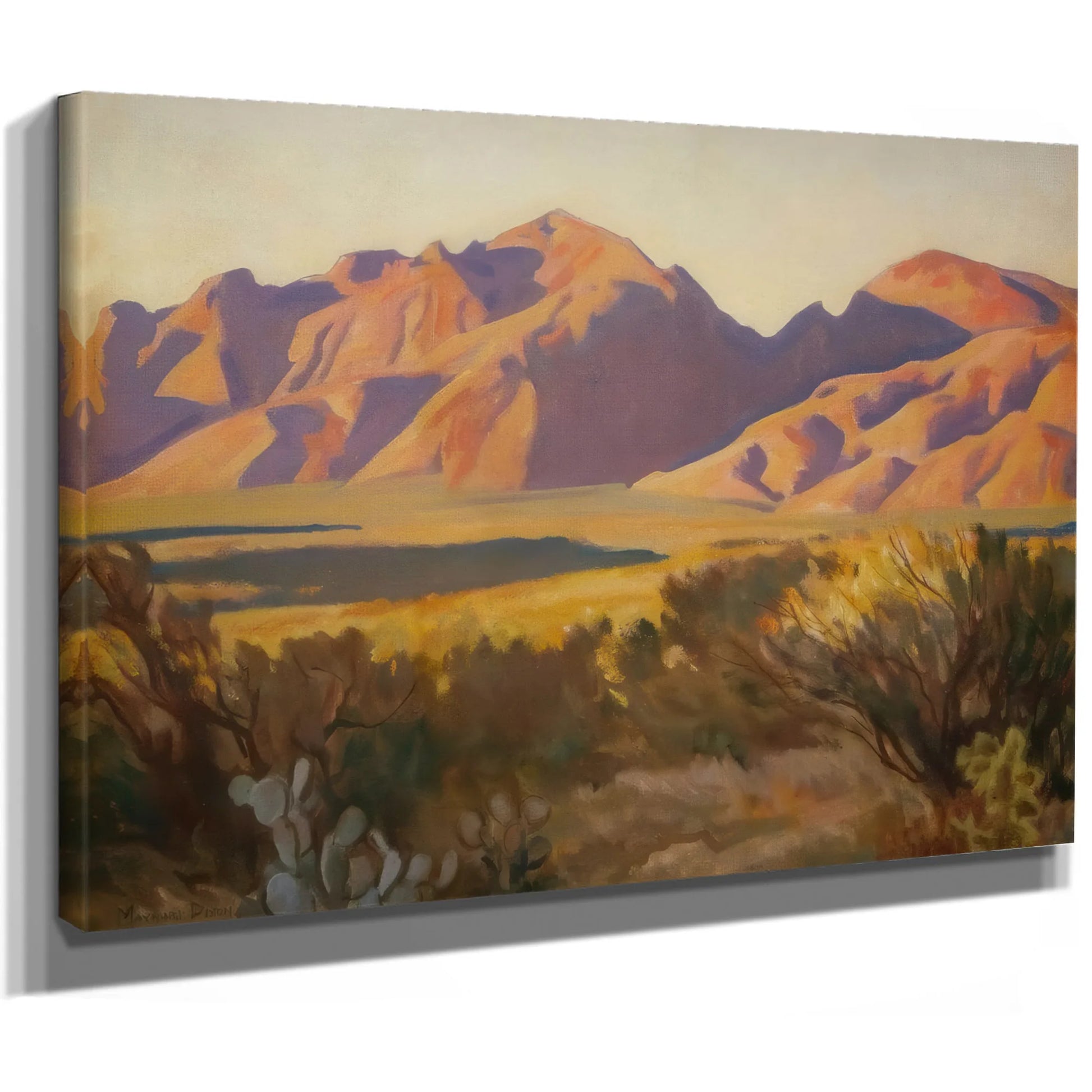 Late Light On The Catalinas By Maynard Dixon Fine Art Print