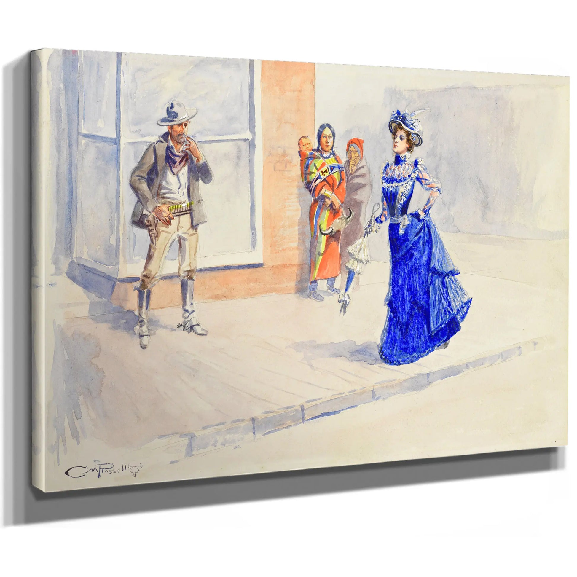 When East Meets West by Charles Marion Russell