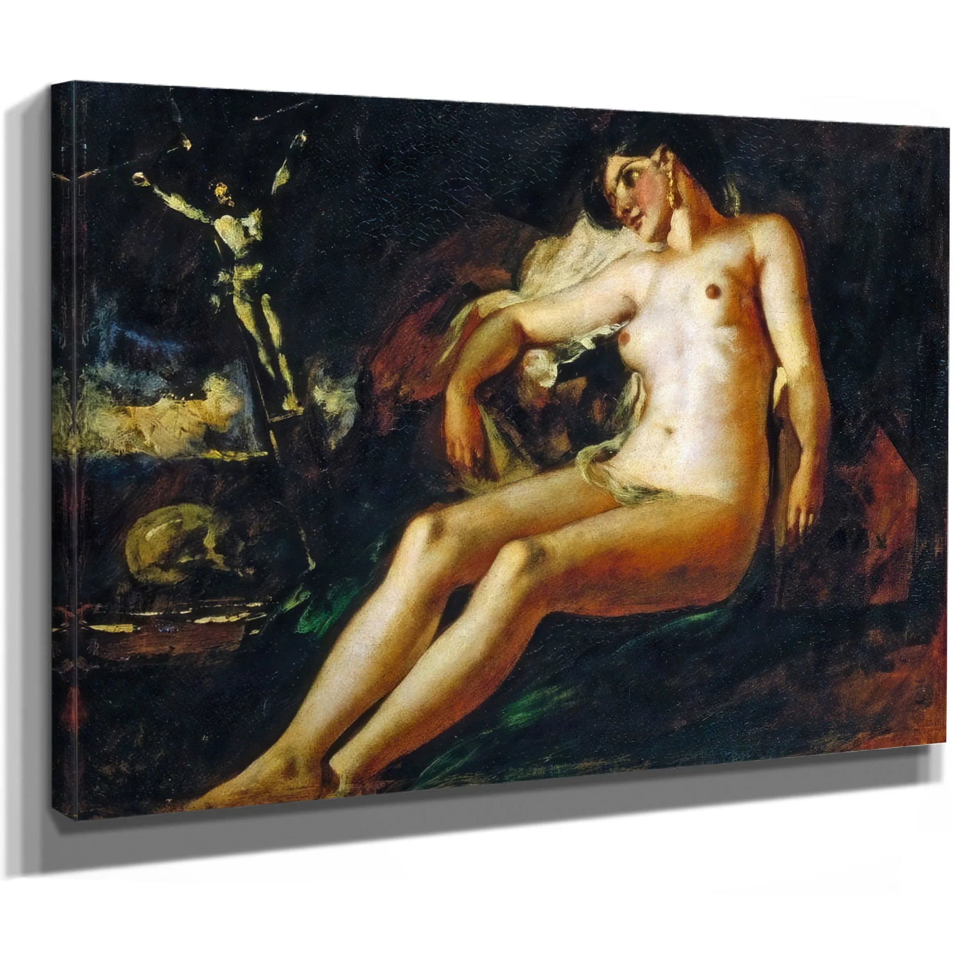 Study Of Magdalen By William Etty Fine Art Print