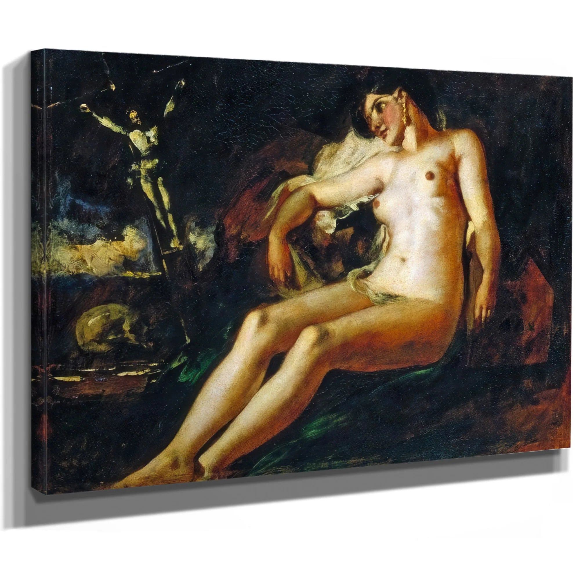 Study Of Magdalen By William Etty Fine Art Print
