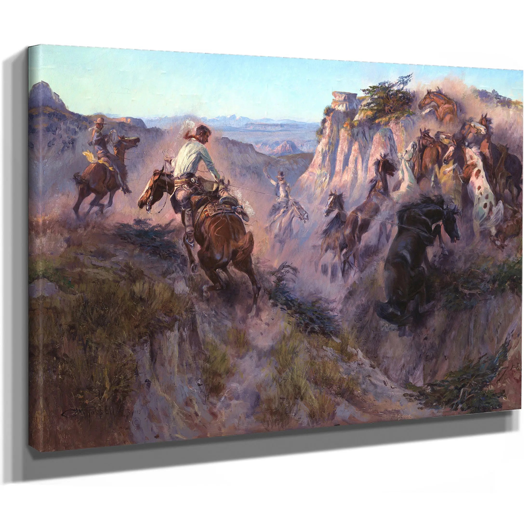 Wild Horse Hunters by Charles Marion Russell