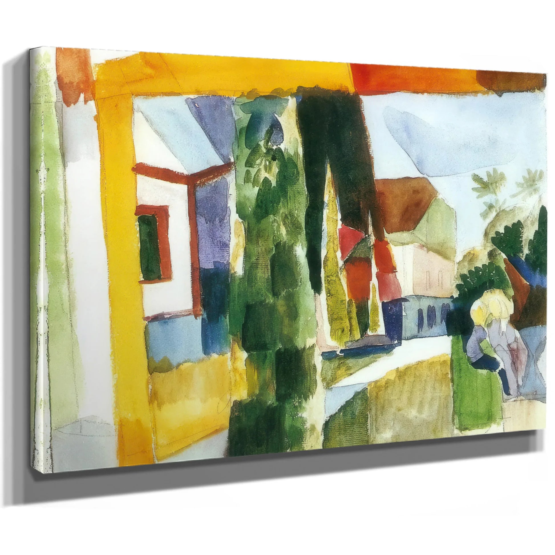 Our Garden On The Lake By August Macke Fine Art Print