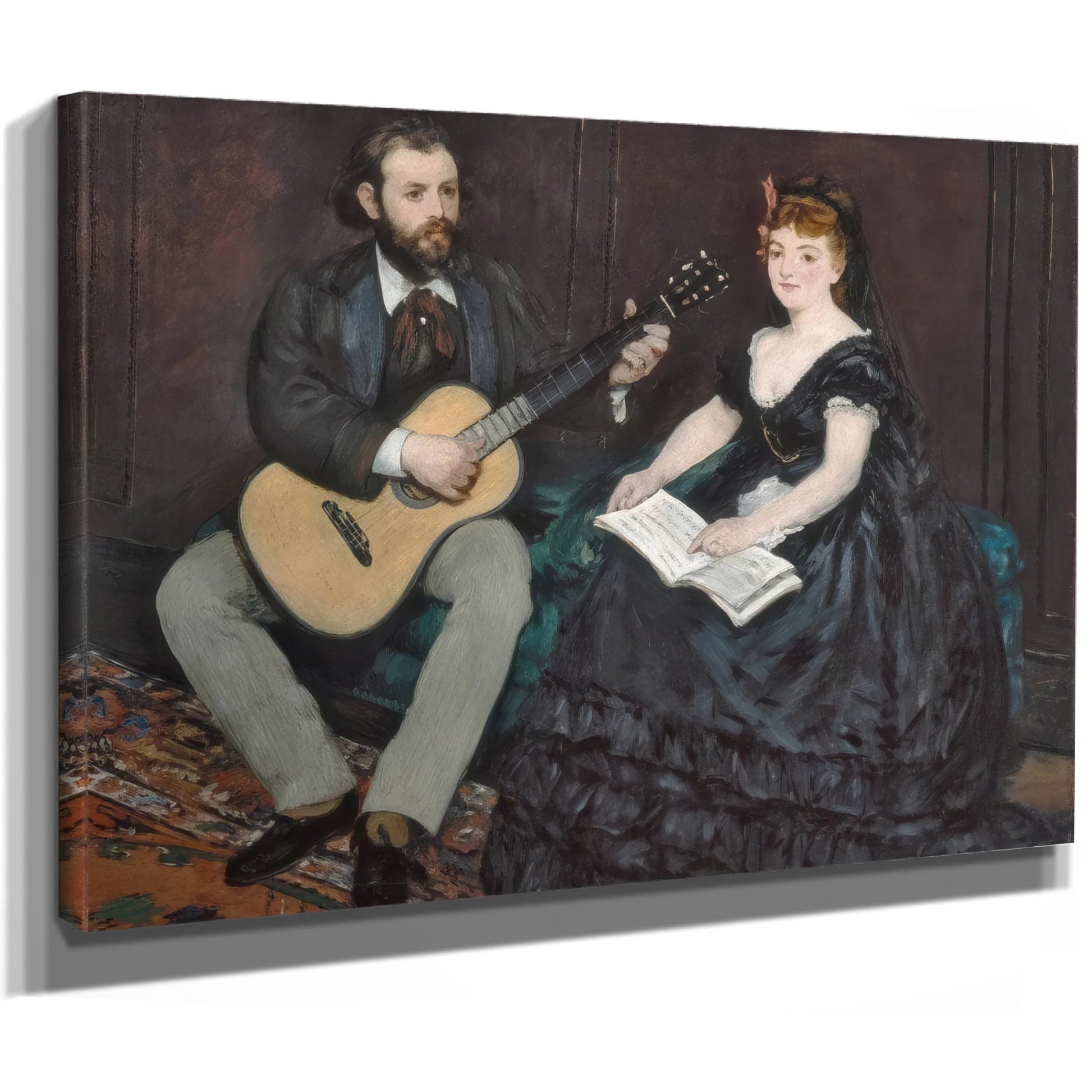 Music Lesson By Edouard Manet Fine Art Print