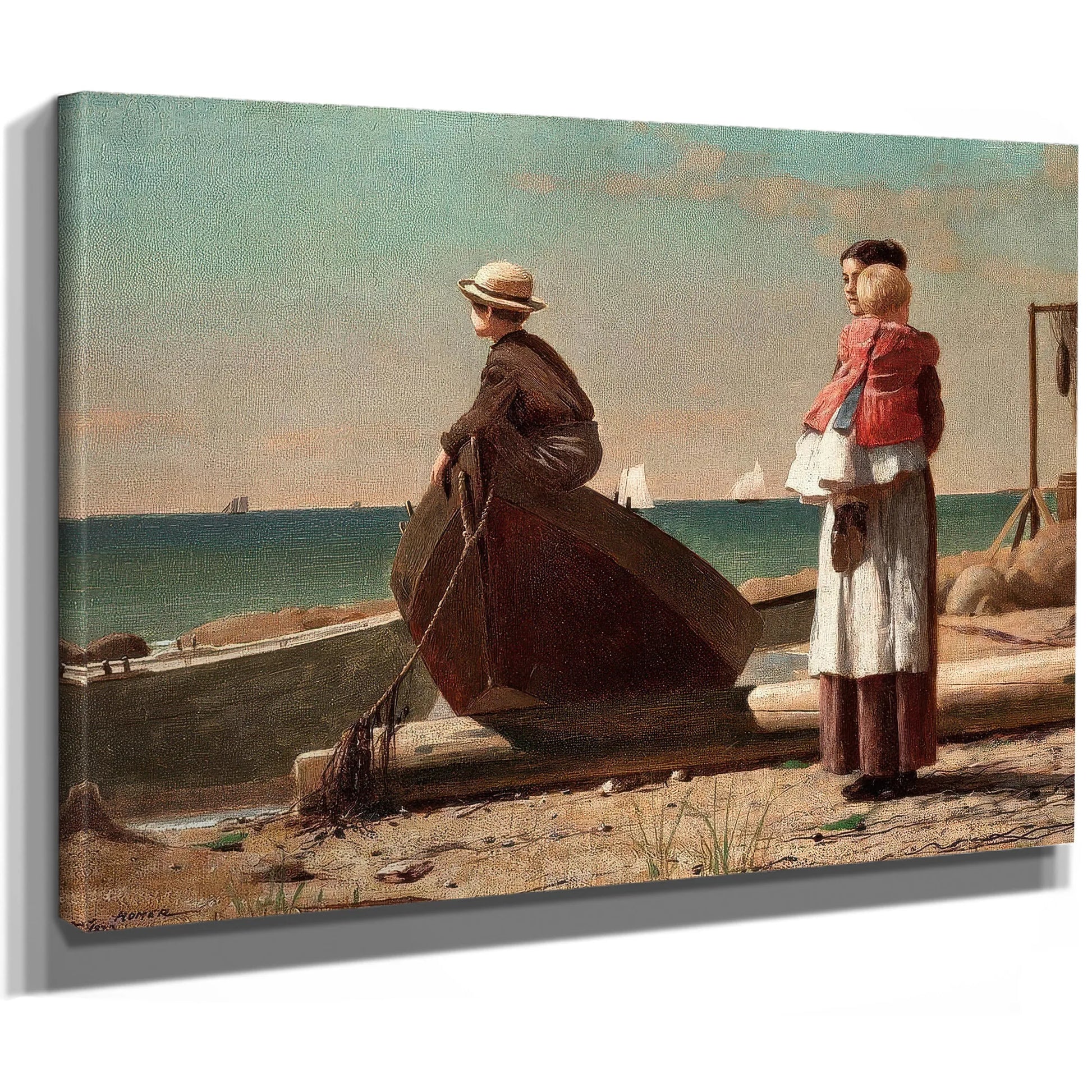 Dad's Coming By Winslow Homer Fine Art Print