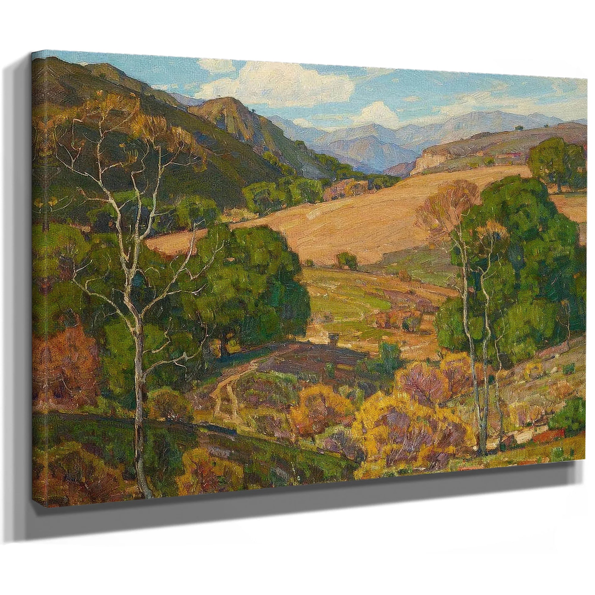 When Fields Lie Fallow By William Wendt Fine Art Print