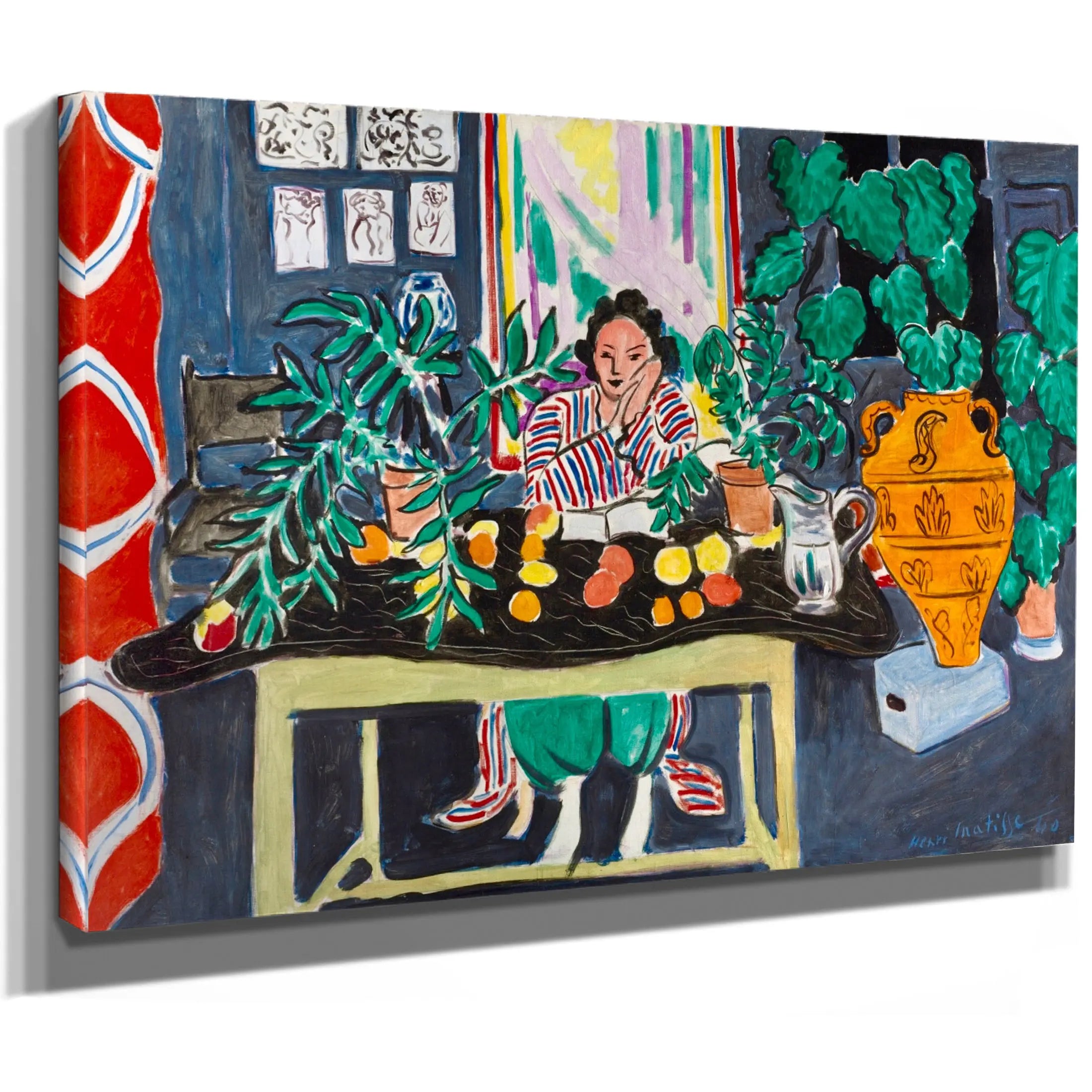 Interior With An Egyptian Curtain by Henri Matisse